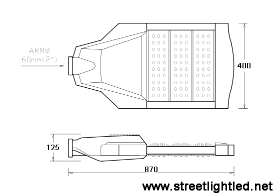 โคมไฟถนน LED Lunar 120w