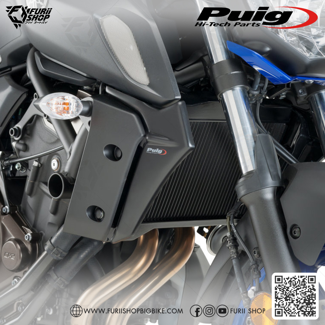 ครอบหม้อน้ำ Puig Radiator Cover : for Fz07/Mt07 2018-2020
