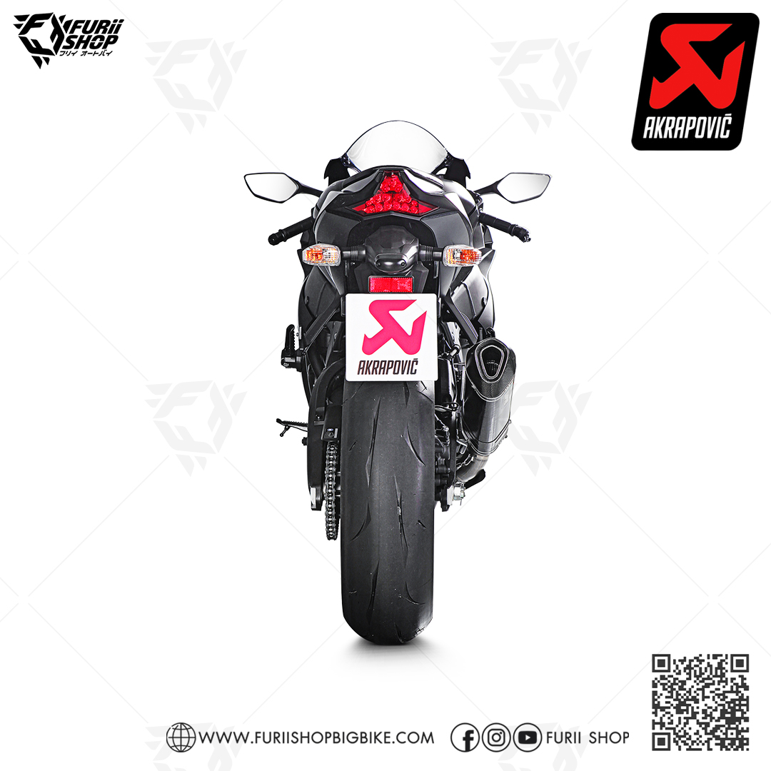 ท่อแต่ง Akrapovic Slip on Carbon Logo Aluminium Limited คองอ CaT : for Kawasaki Zx10RR 2021-2022 All new !!