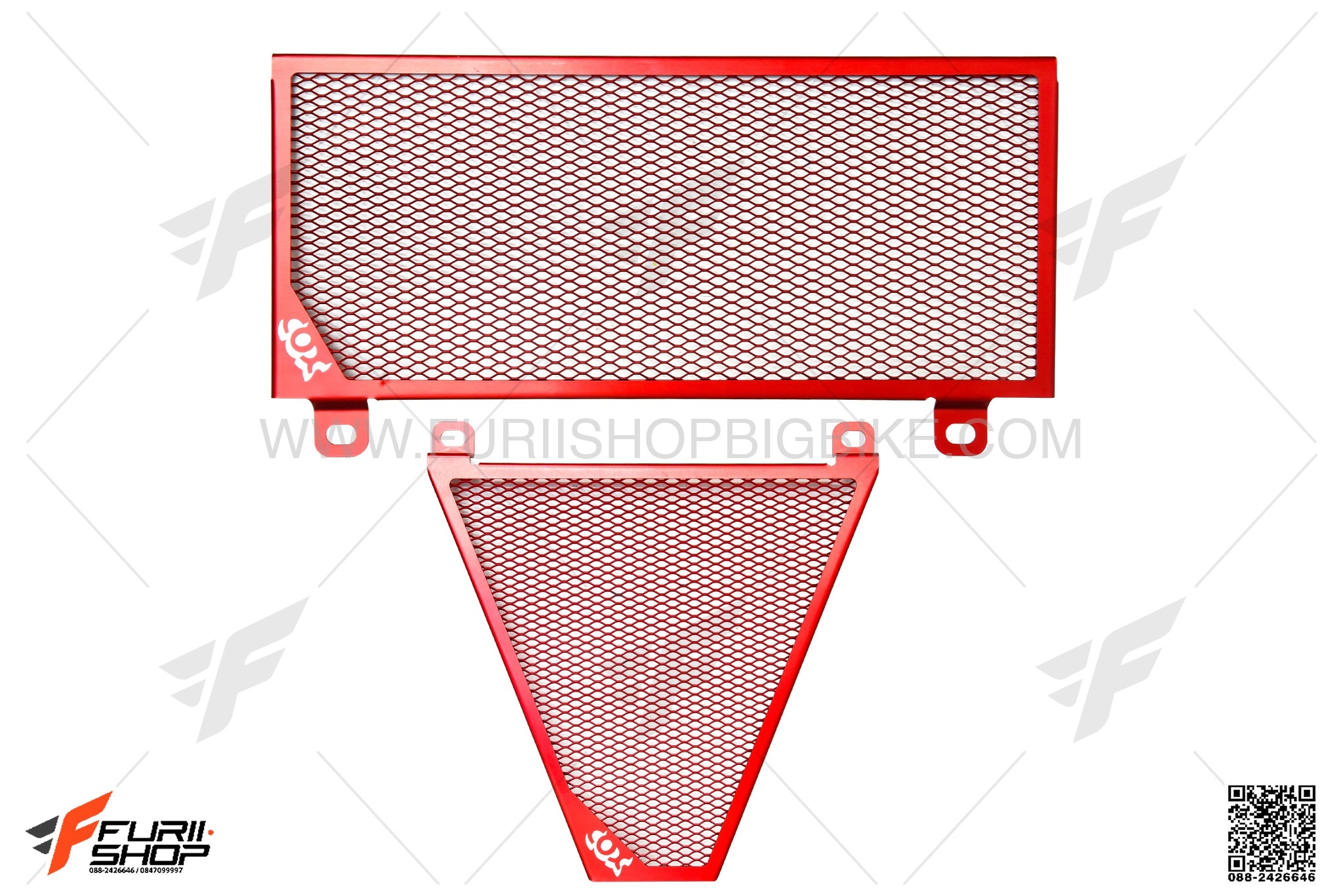 การ์ดหม้อน้ำ COX สีแดง FOR DUCATI PANIGALE899/1199