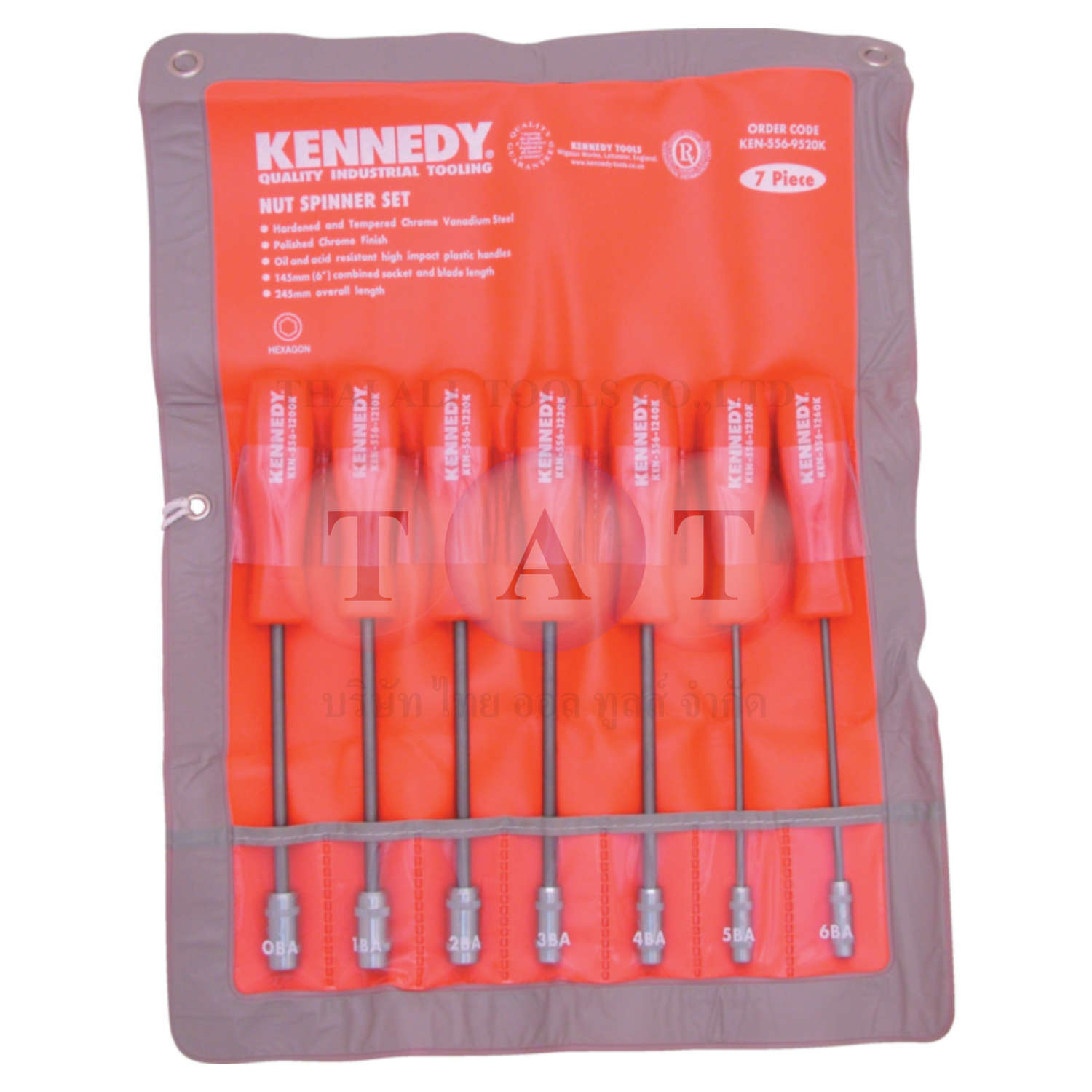 Kennedy.7-PCE BA NUT SPINNER SET