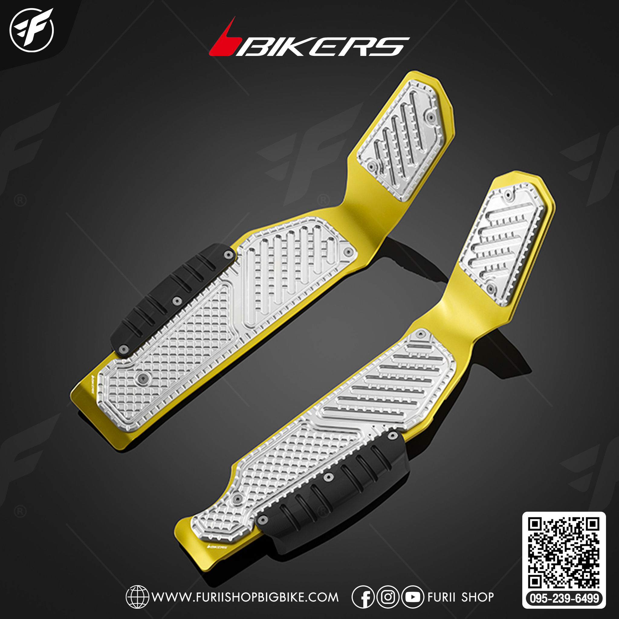 Bikers แผ่นวางเท้าพร้อมกันล้มด้านข้าง H0927 for Honda X-ADV 2021