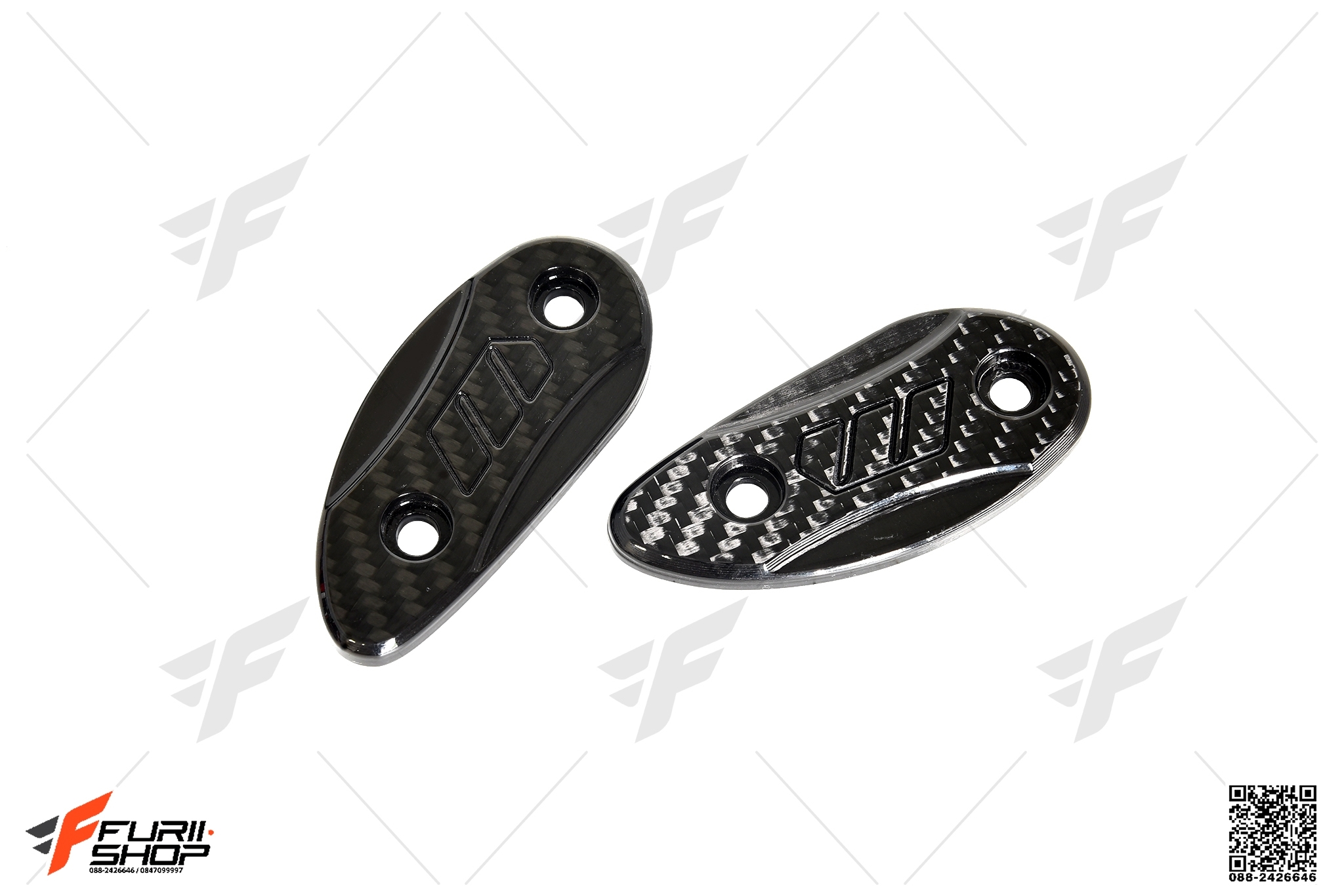 อุดกระจกเคฟล่า WOODS FOR HONDA CBR1000RR