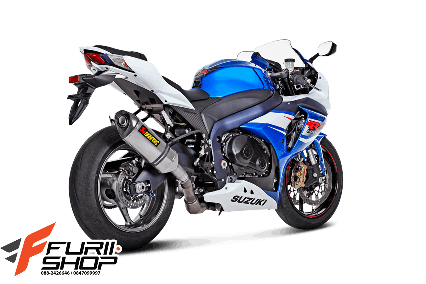 ท่อไอเสียมอเตอร์ไซค์ AKRAPOVIC SLIP-ON FOR SUZUKI GSX-R1000 (2012-2015)