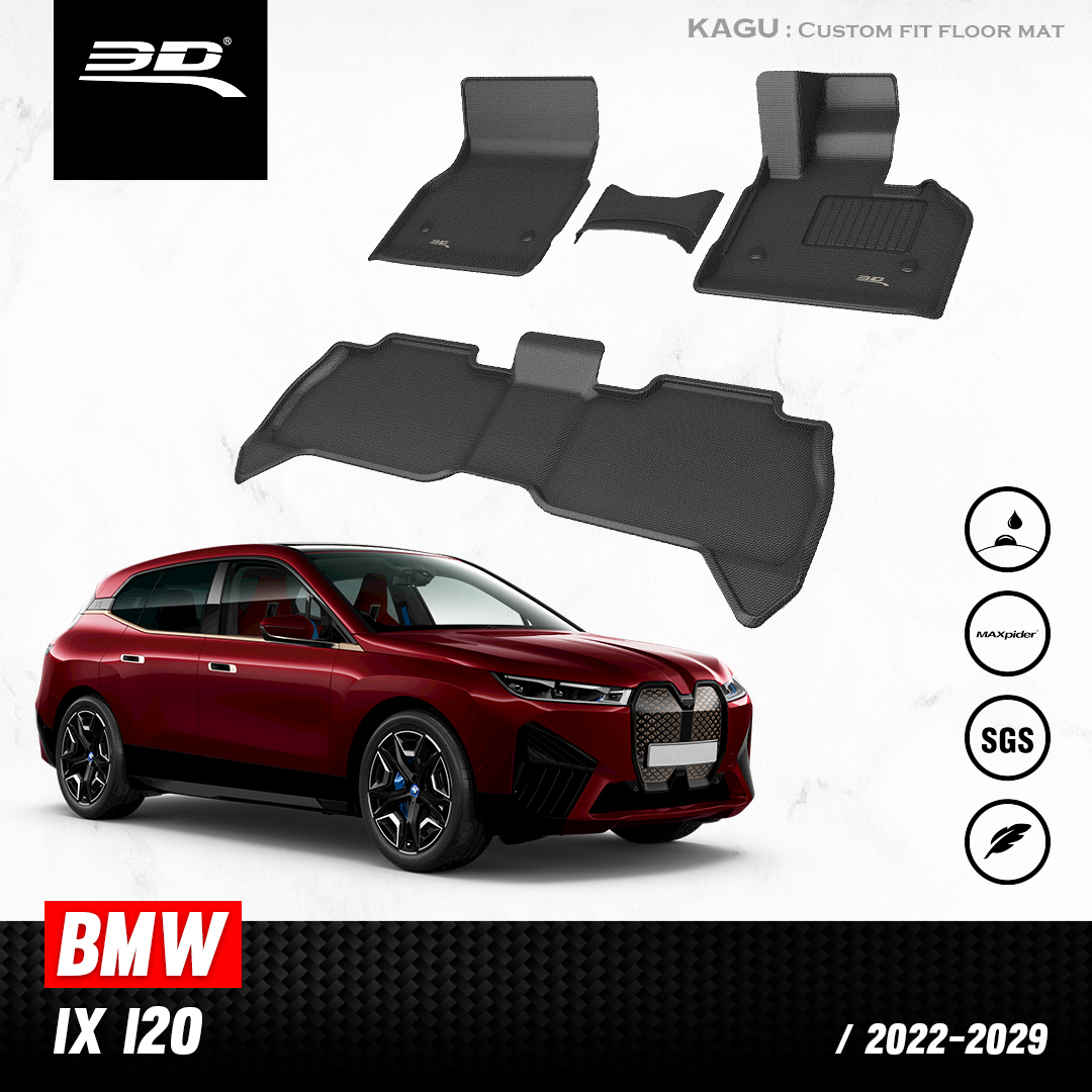 พรมปูพื้นรถยนต์ 3D สำหรับ BMW IX I20