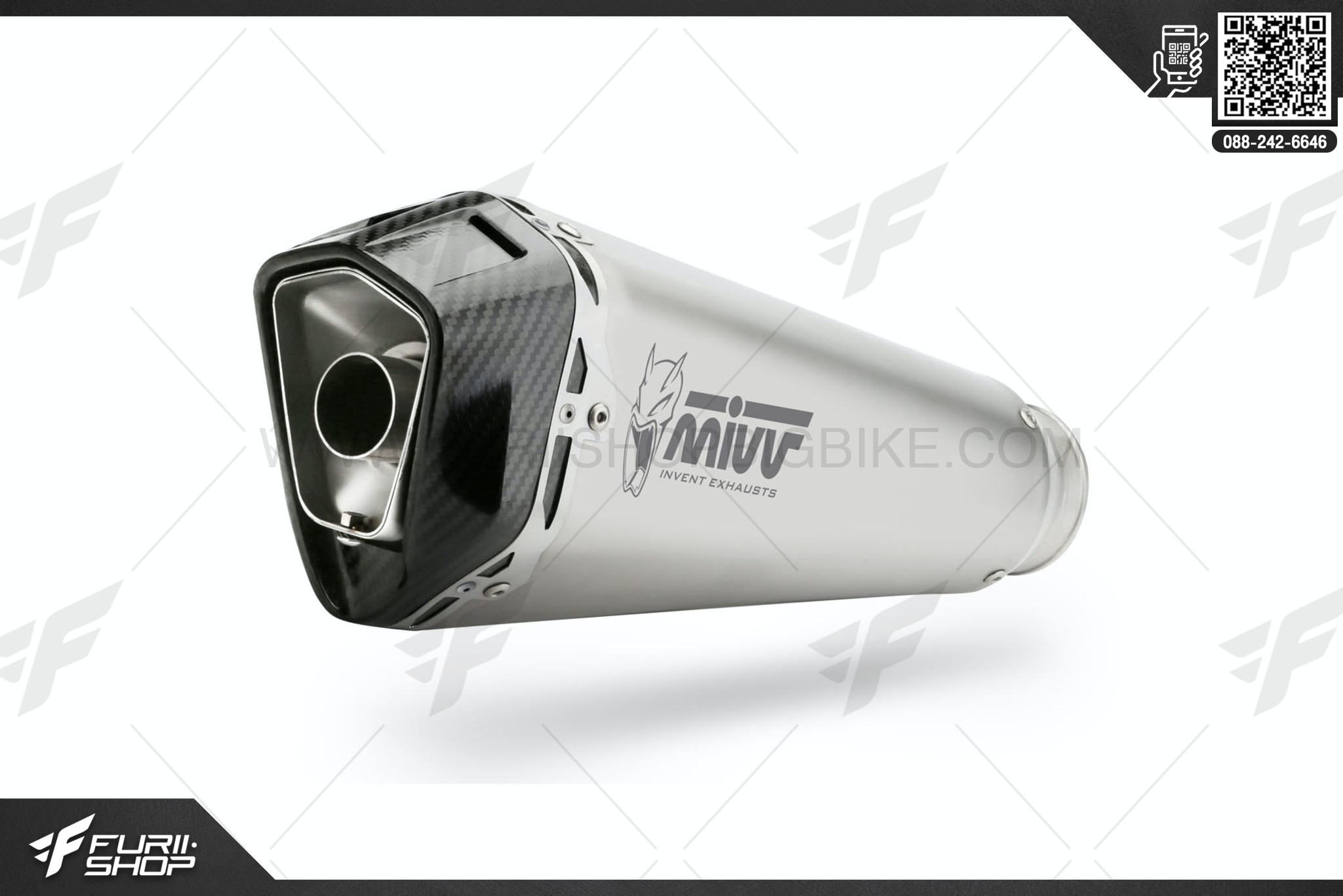 ท่อมอเตอร์ไซค์ MIVV SLIP-ON DELTA INOX COPPA CARBONIO/ST. STEEL CARBON CAP FOR HONDA CB1000R 2018 ท่อแต่ง ท่อสูตร ท่อบิ๊กไบค์ ท่อBigbike ท่อไอเสีย