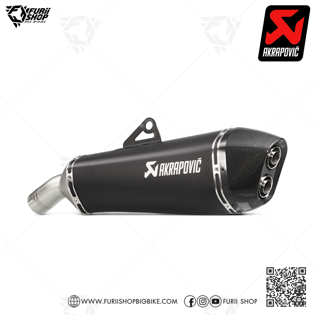 ท่อมอเตอร์ไซค์ AKRAPOVIC BLACK SILP-ON FOR BMW F800R ท่อแต่ง ท่อสูตร ท่อบิ๊กไบค์ ท่อBigbike ท่อไอเสีย