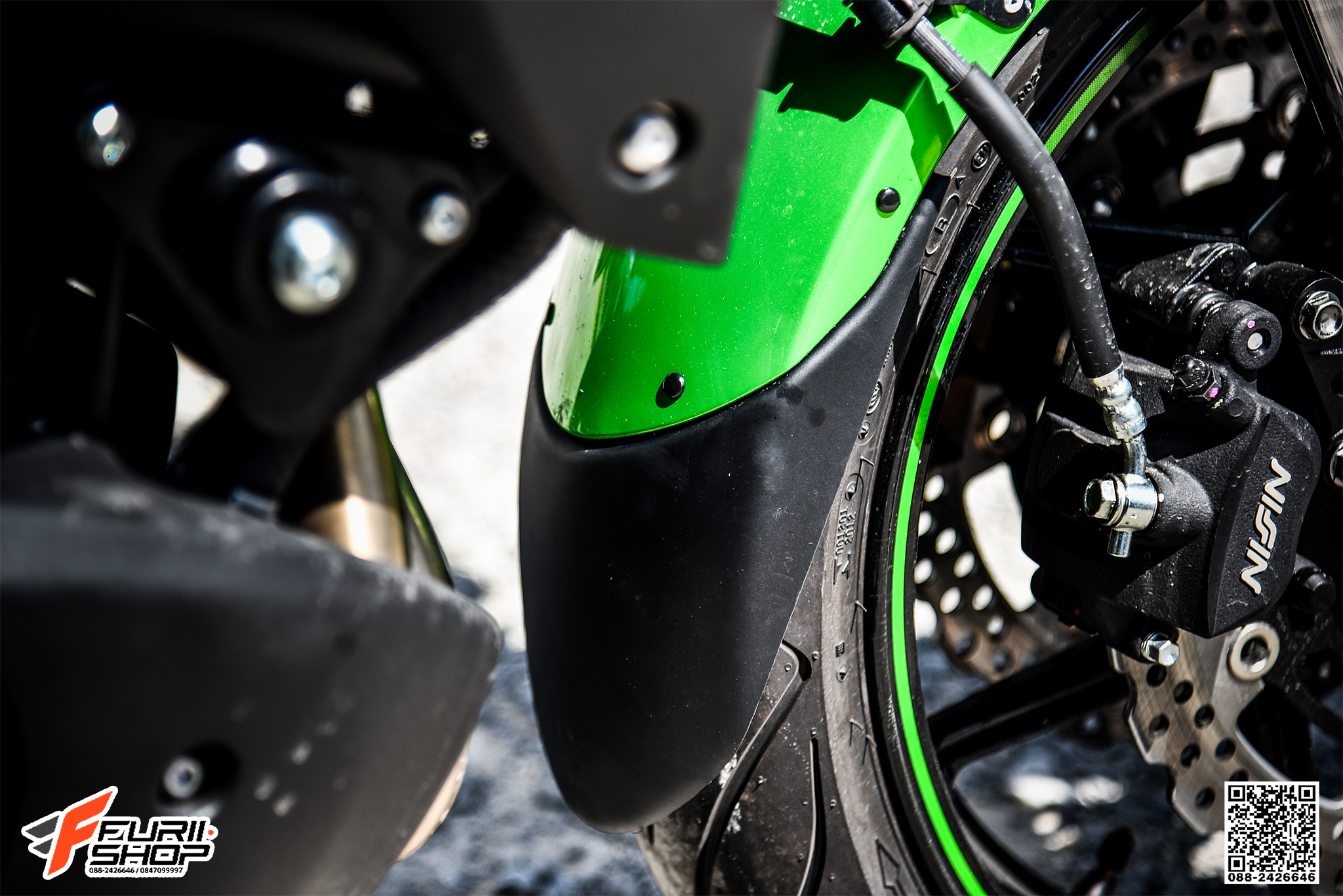 ตัวต่อบังโคลนหน้า พีรามิด FOR KAWASAKI VERSYS650