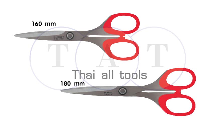 กรรไกรสแตนเลส ตัดกระดาษ Paper Scissors KENNEDY