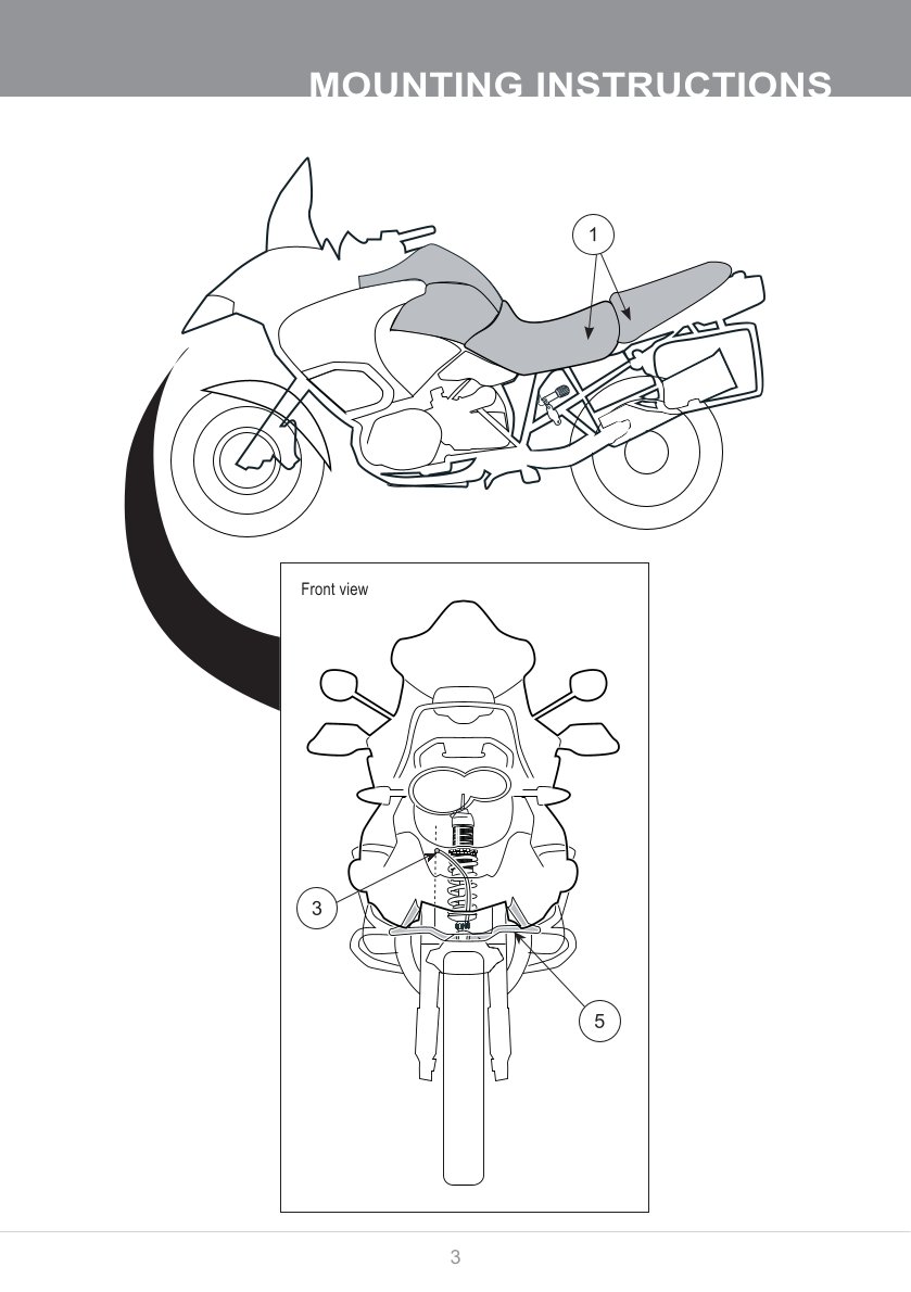 โช๊คหลังแต่ง Ohlins BM607 For BMW R 1200 GS Adventure ปี 2006-2013