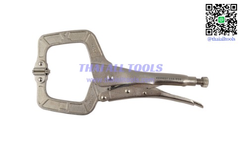 คีมล็อกตัวซีมีแป้น 0-125mm LOCKING C-CLAMP WITH SWIVEL TIPS KENNEDY