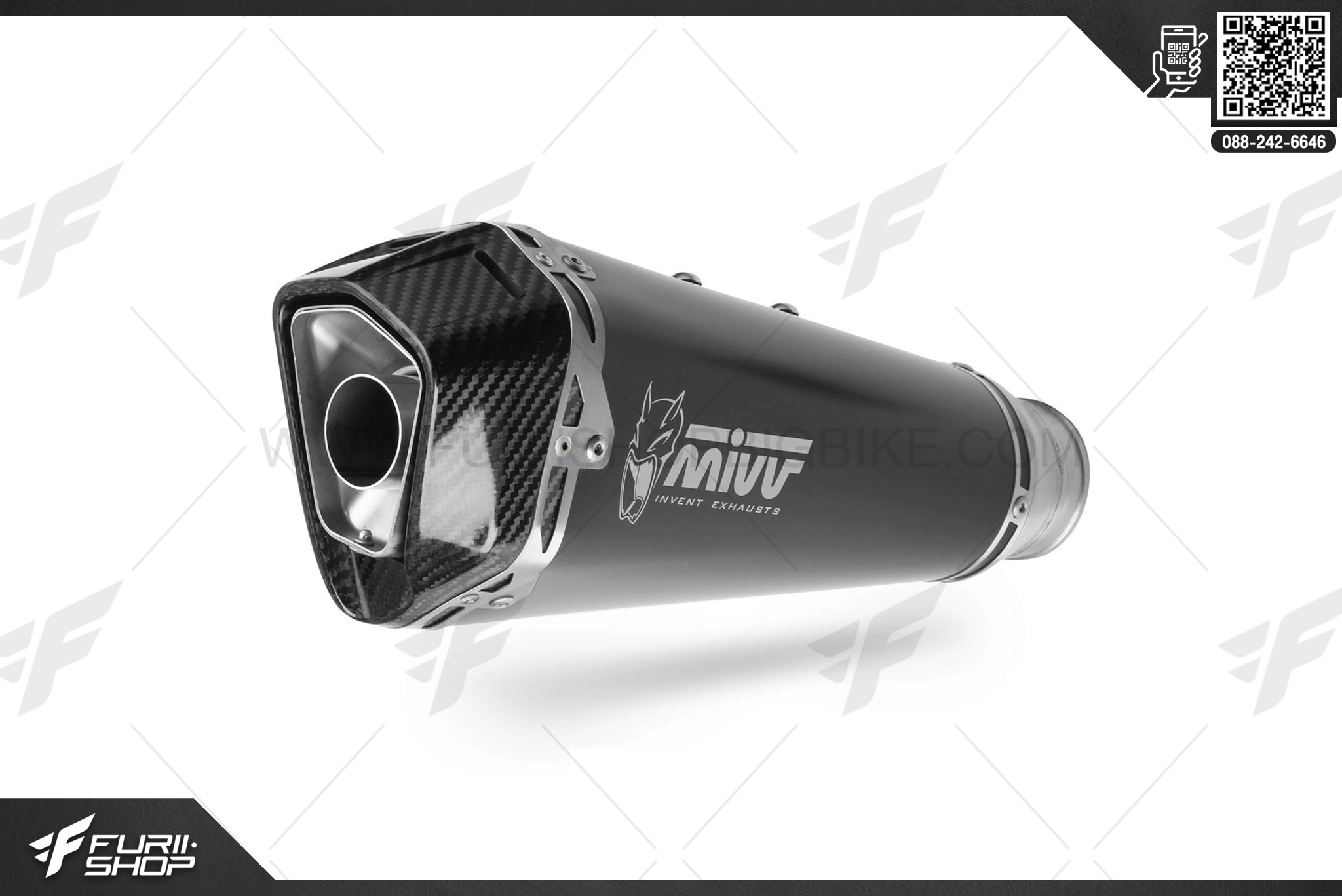 ท่อมอเตอร์ไซค์ MIVV FOR HONDA X-ADV 750 2017+ Silp-on Delta Race STEEL BLACK ท่อแต่ง ท่อสูตร ท่อบิ๊กไบค์ ท่อBigbike ท่อไอเสีย
