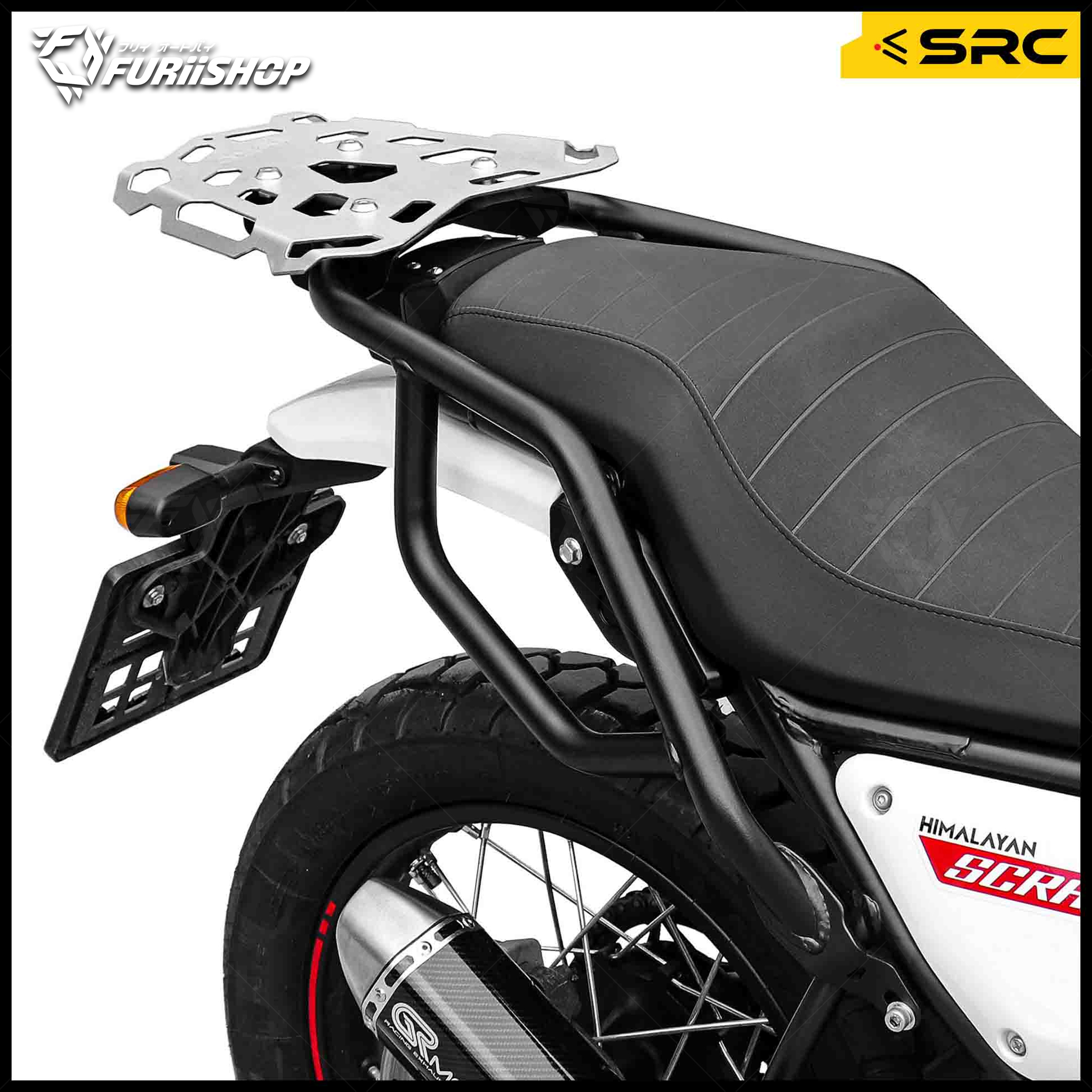 แร็คท้าย TOP RACK SRC V.3 FOR ROYALENFIELD SCRAM 411/HIMALAYAN 410
