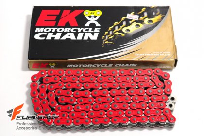 โซ่ EK CHAIN 525 X-RING สีแดง