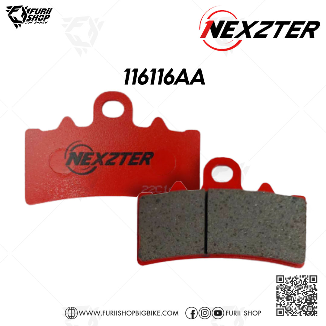 ผ้าเบรก Nexzter MU Part NO. 116116AA (F) : for KTM Duke200/390 / RC 200/390
