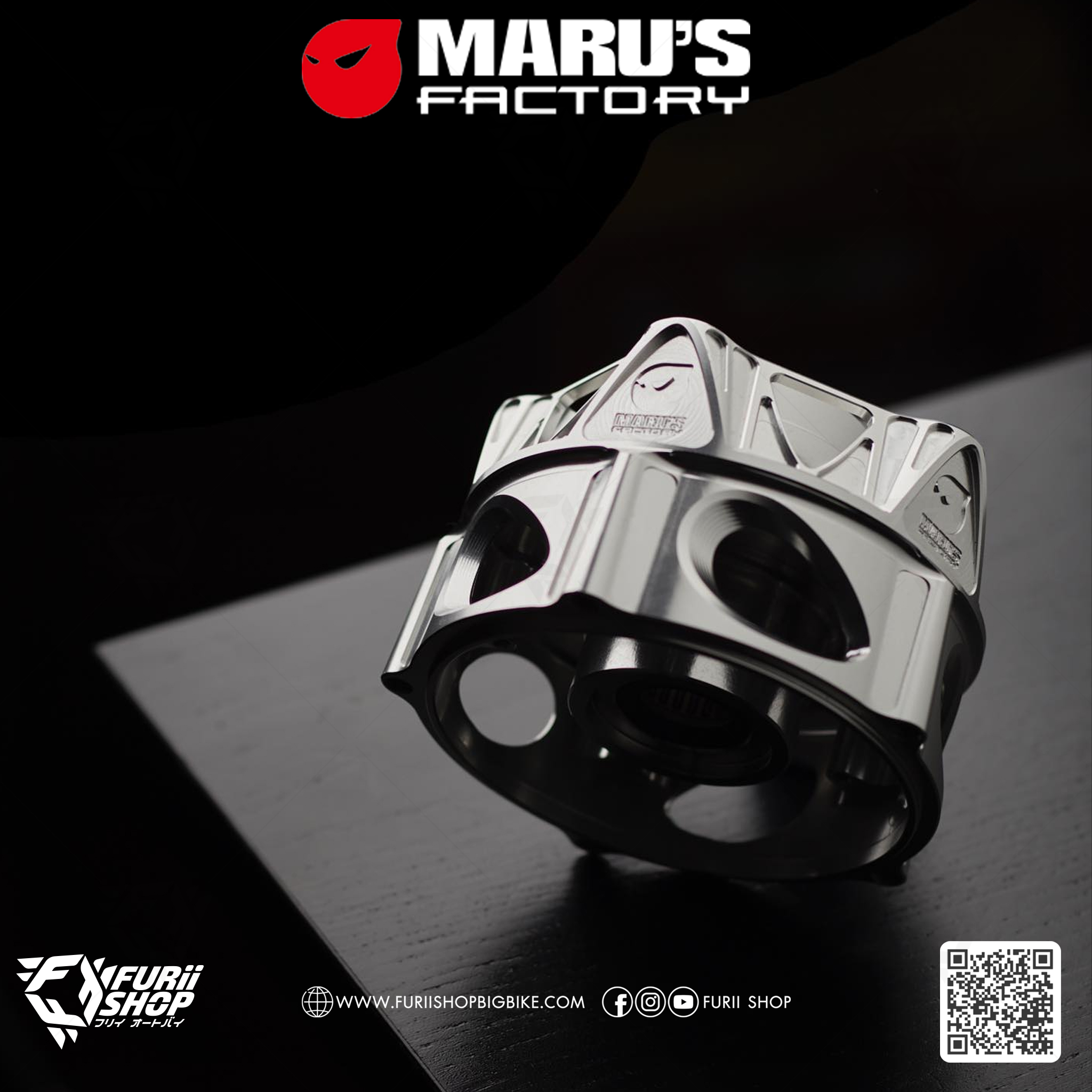 ดุมล้อหน้า Hub 5-6 Front Wheel Hub Maru's For Vespa Sprint GTS