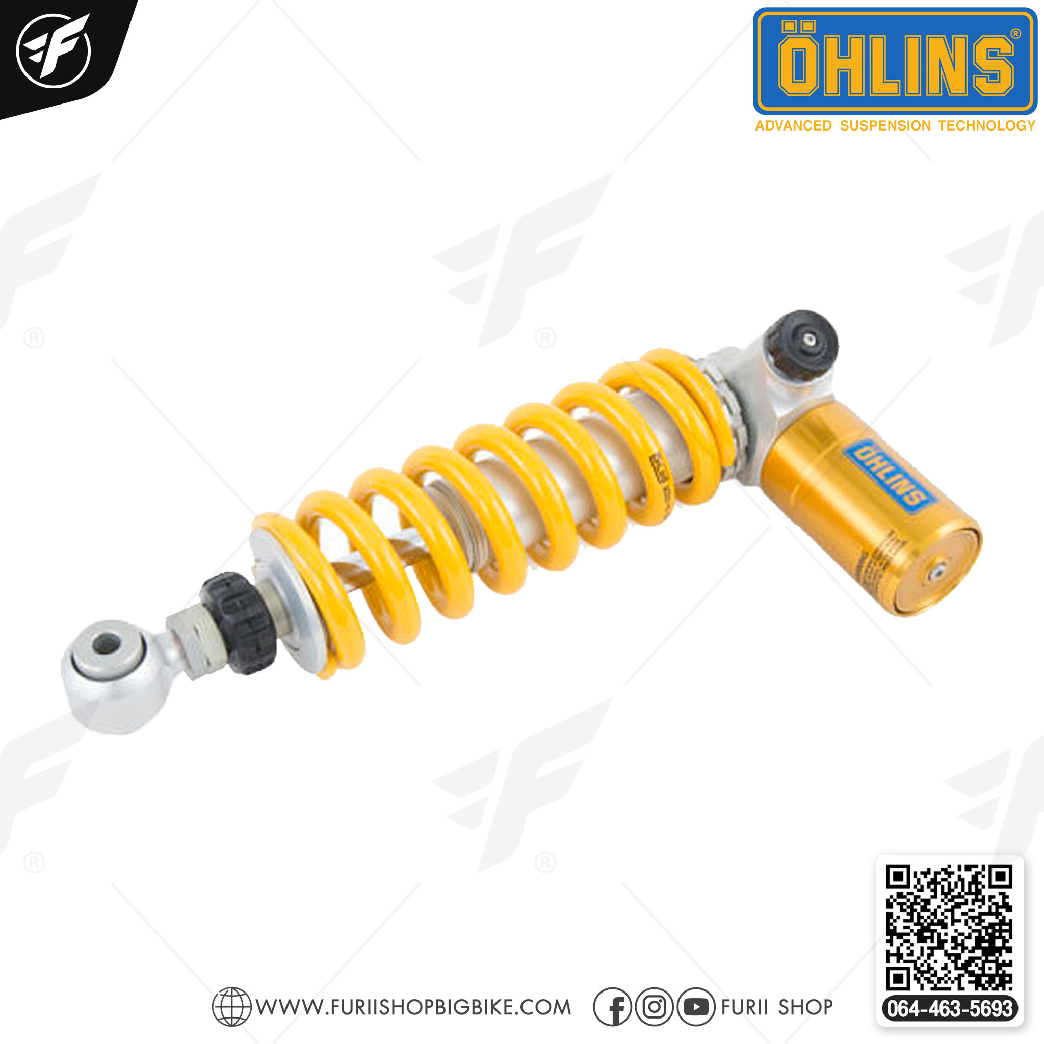 โช๊คหลังแต่ง OHLINS HO 717 For Honda CBR300R 2014-2017