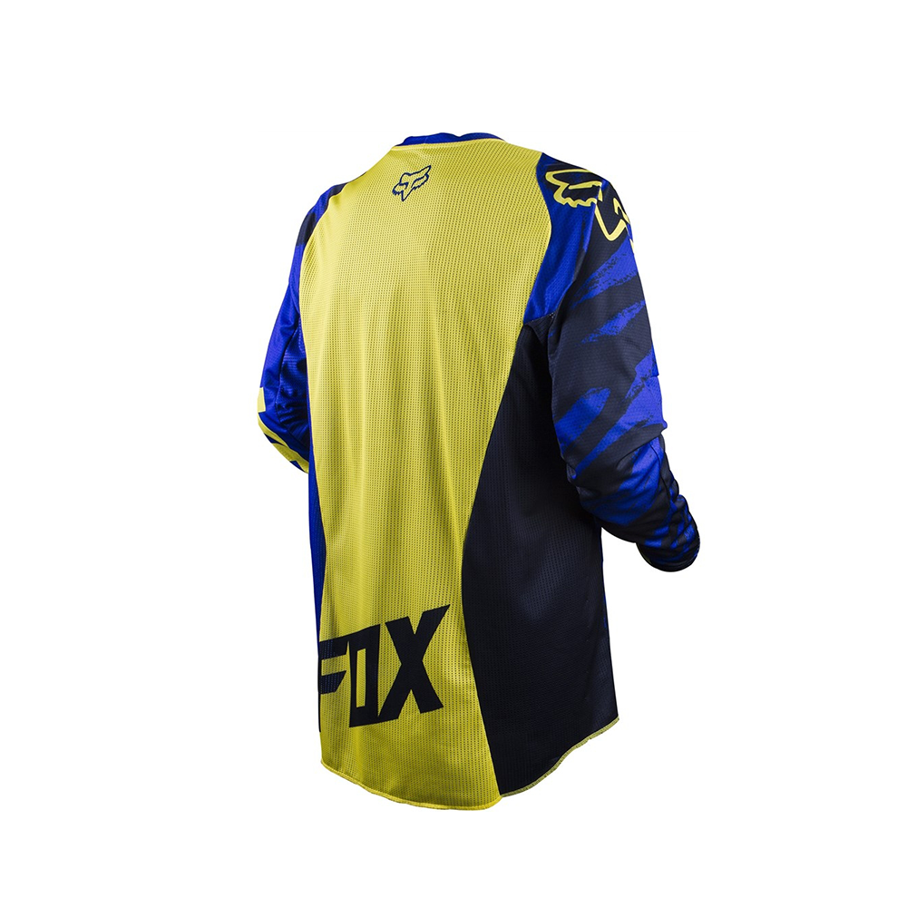 เสื้อยืดแขนยาววิบาก น้ำเงิน-เหลือง