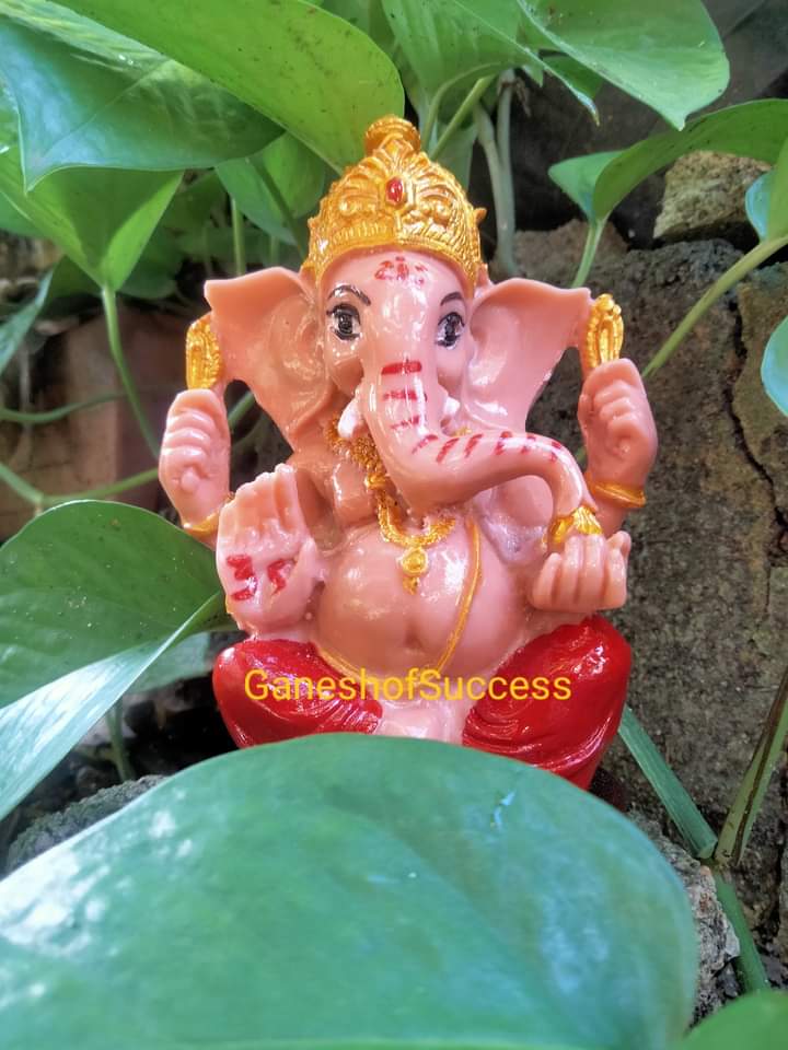 พระพิฆเนศปางเศรษฐี เรซิ่น สูง 5 นิ้ว มีหลายสี