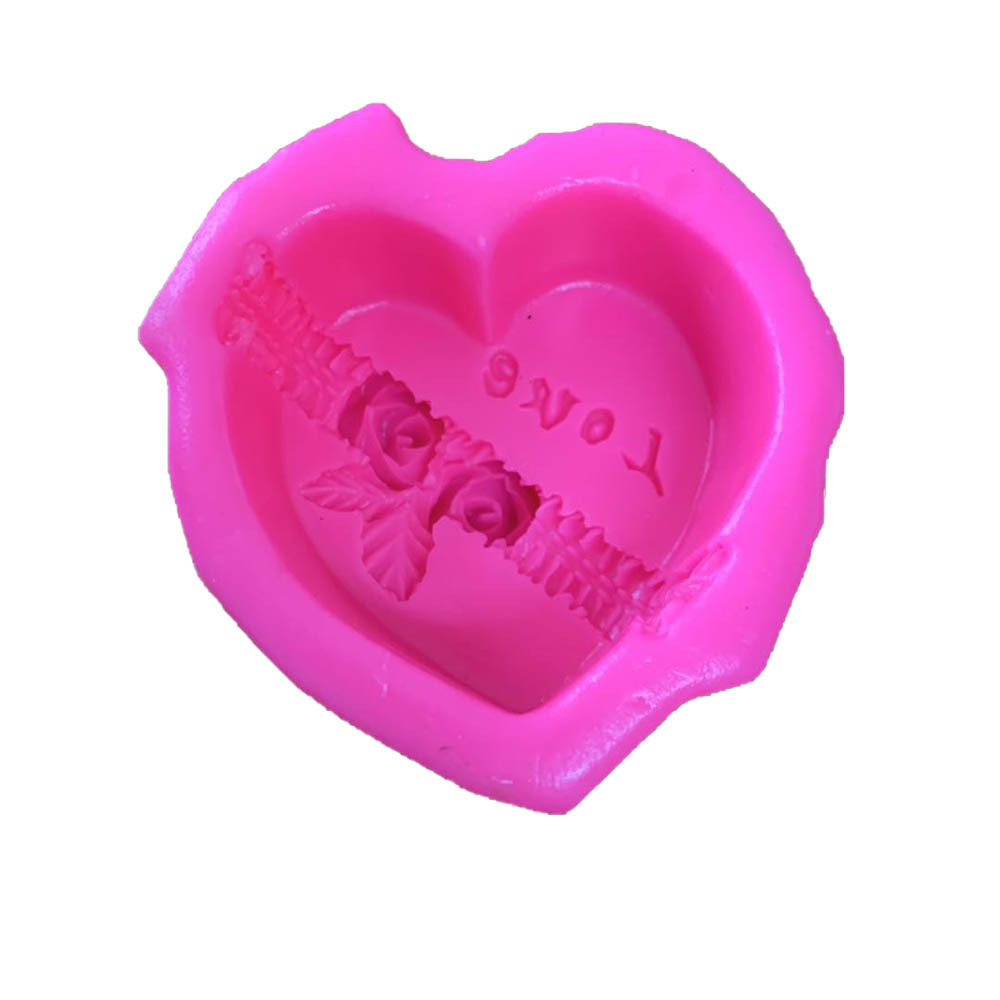แม่พิพม์ซิลิโคน พิพม์วุ้นหัวใจกุหลาบ