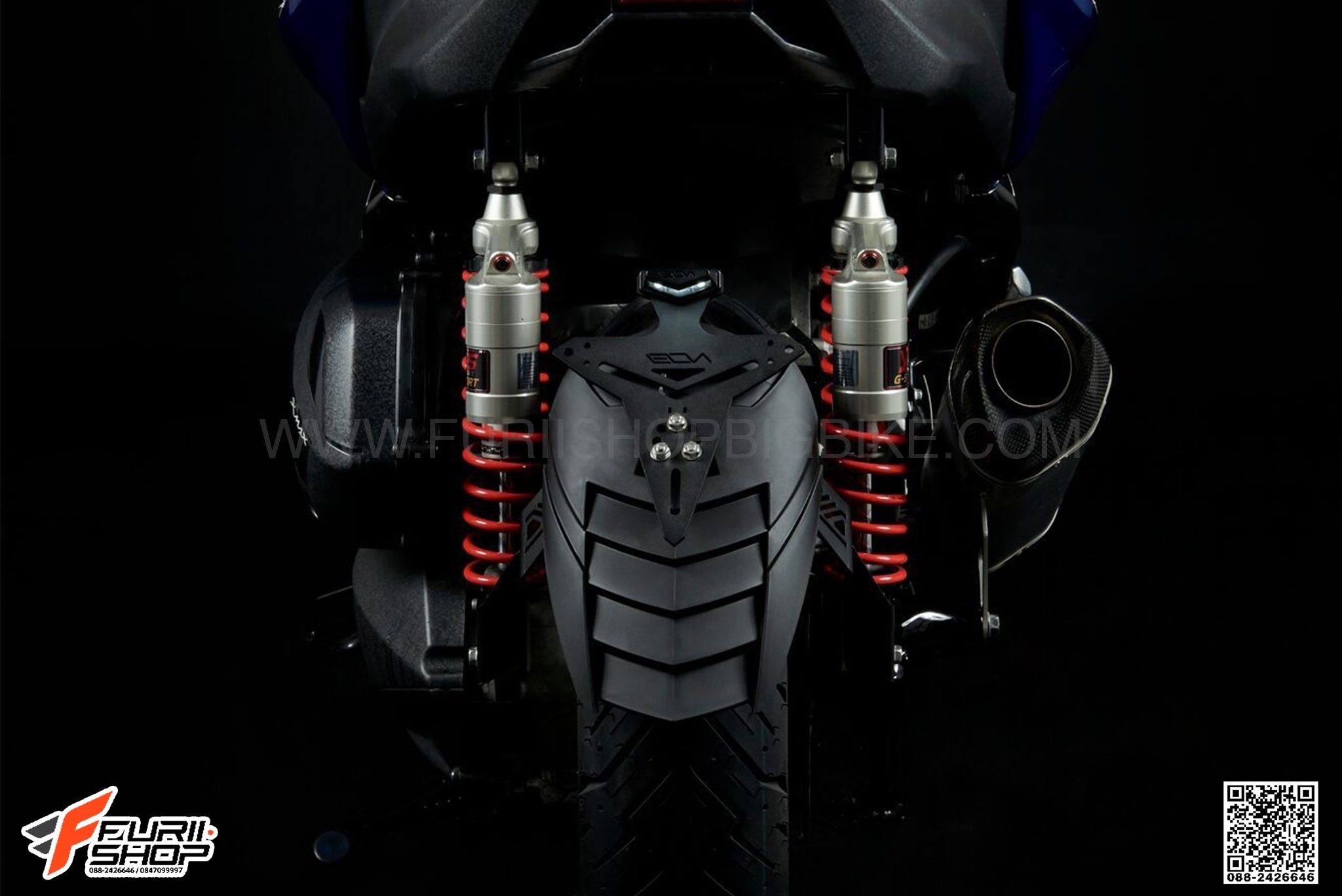 ที่ติดป้ายทะเบียนยึดกับกันดีด LEON FOR YAMAHA XMAX