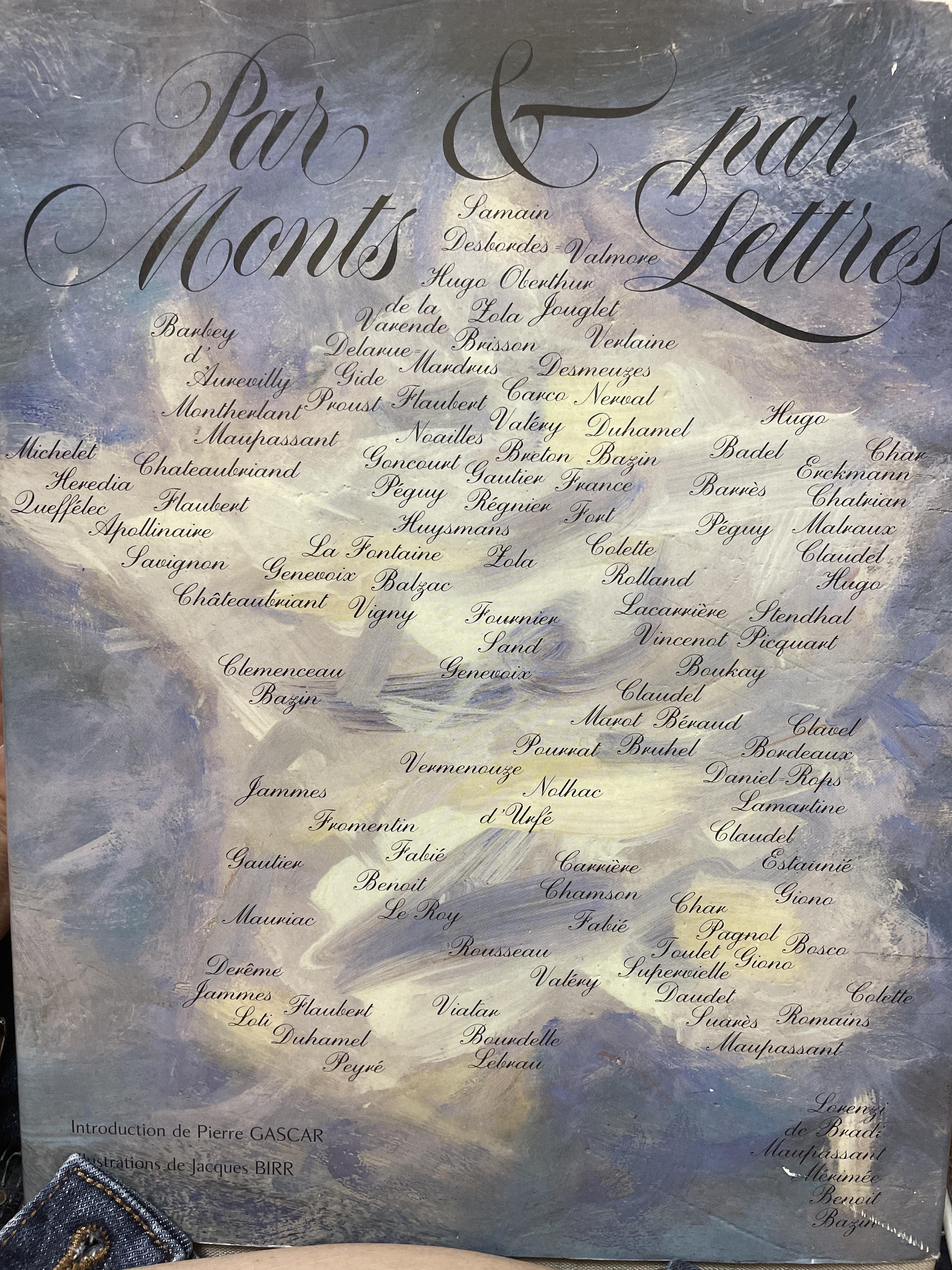 PAR MONTS & PAR LETTRES. Voyage Litteraife a Travesty La France 9,500 กรัม