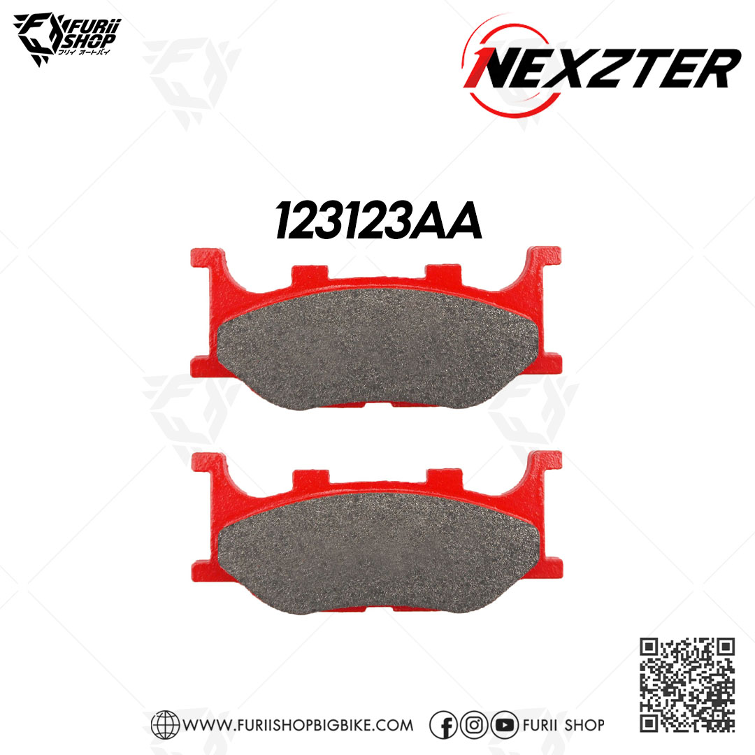 ผ้าเบรก Nexzter MU Part NO. 123123AA (F) : for Yamaha SR125 / TDR 125 (JAPAN MADE) / XV 125 / 125 S VIAGRO