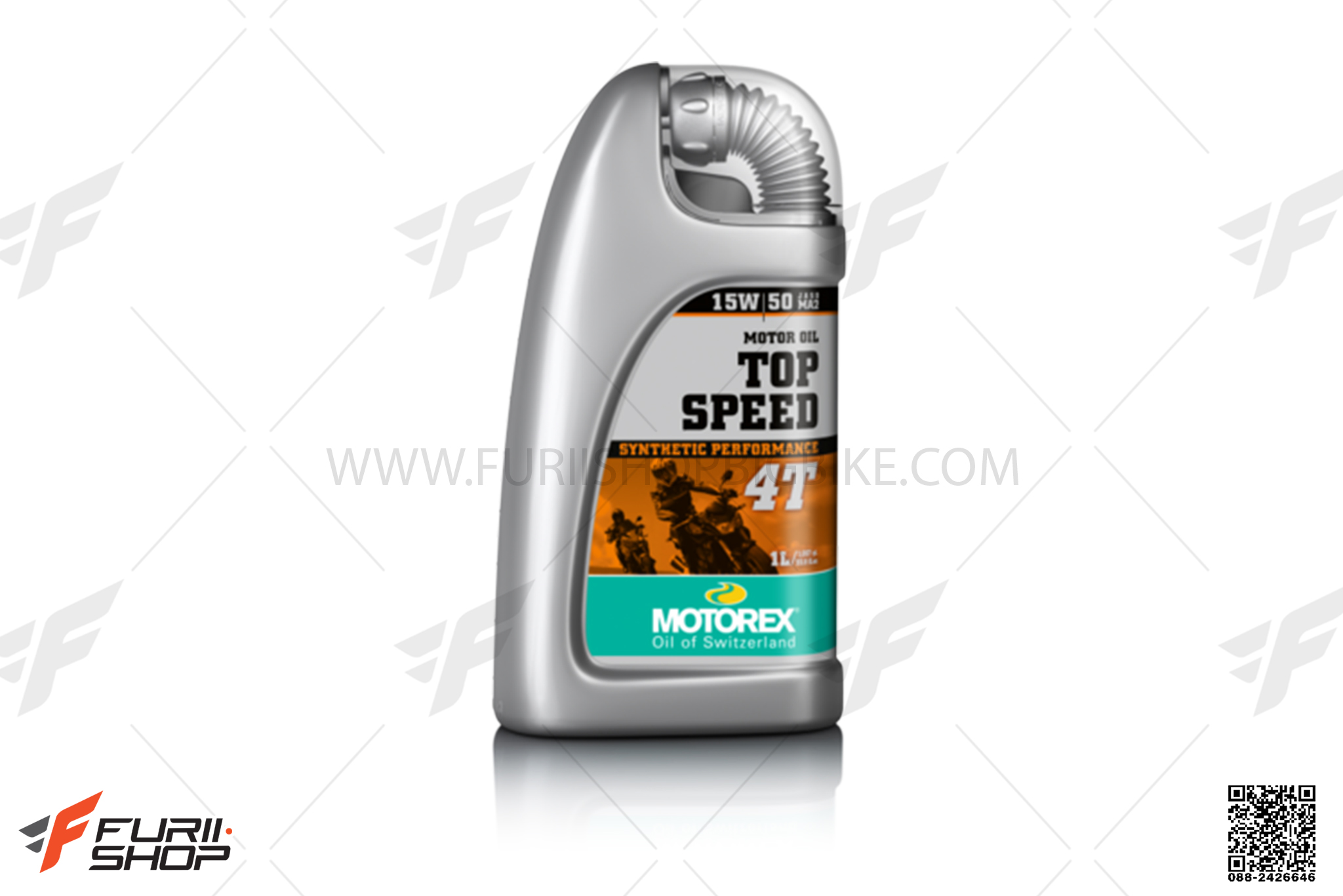 น้ำมันเครื่องมอเตอร์ไซค์ MOTOREX TOP SPEED 4T 15W/50 สำหรับมอเตอร์ไซค์ บิ๊กไบค์