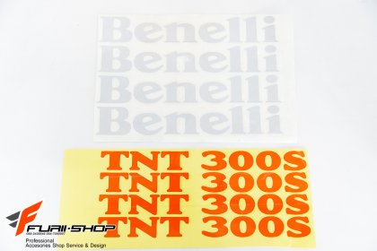 สติ๊กเกอร์ขอบล้อใน สีส้ม ขาว FOR BENELLI TNT300