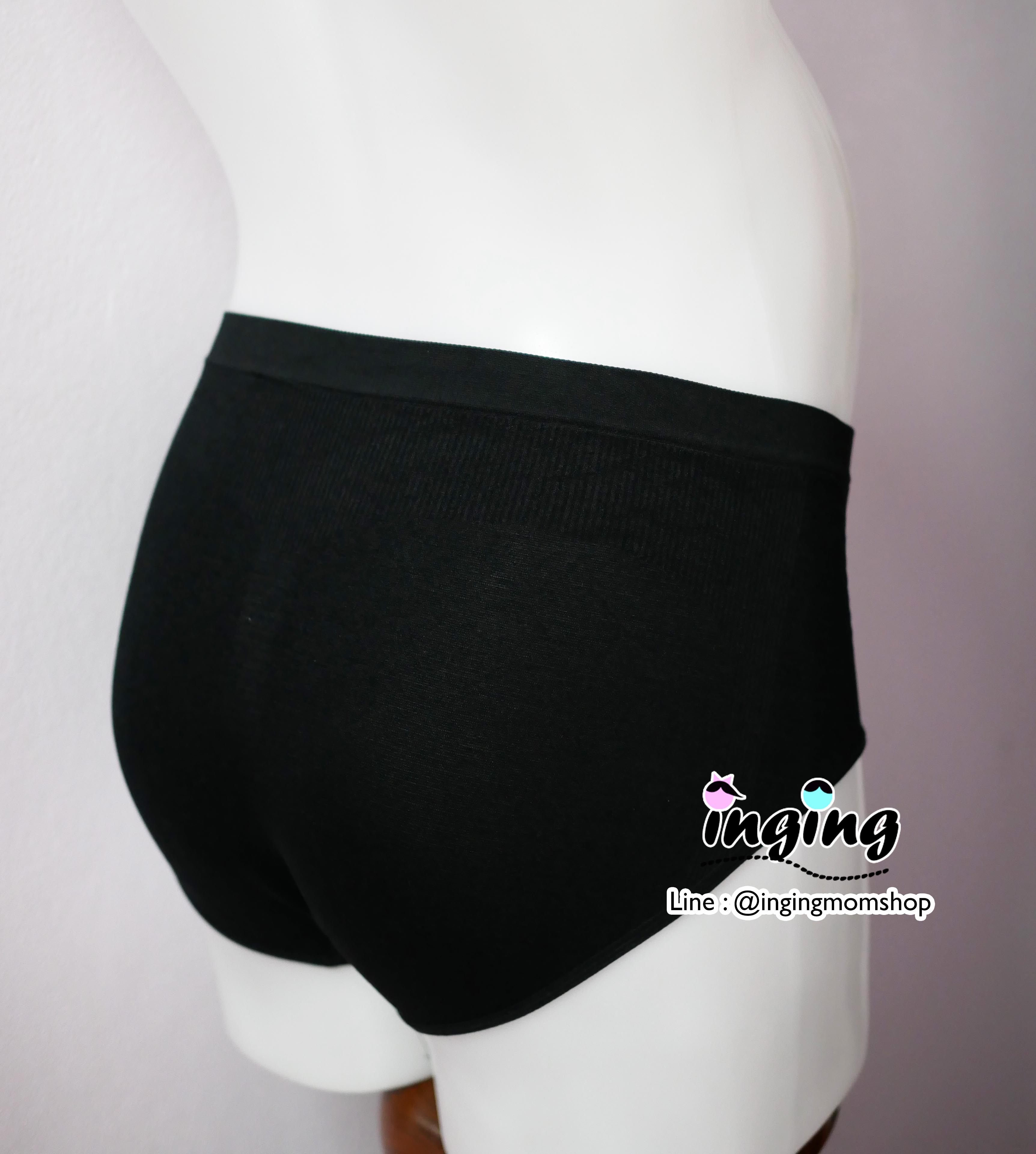 J1103_[Size-F-สีดำ]_กางเกงในคนท้อง