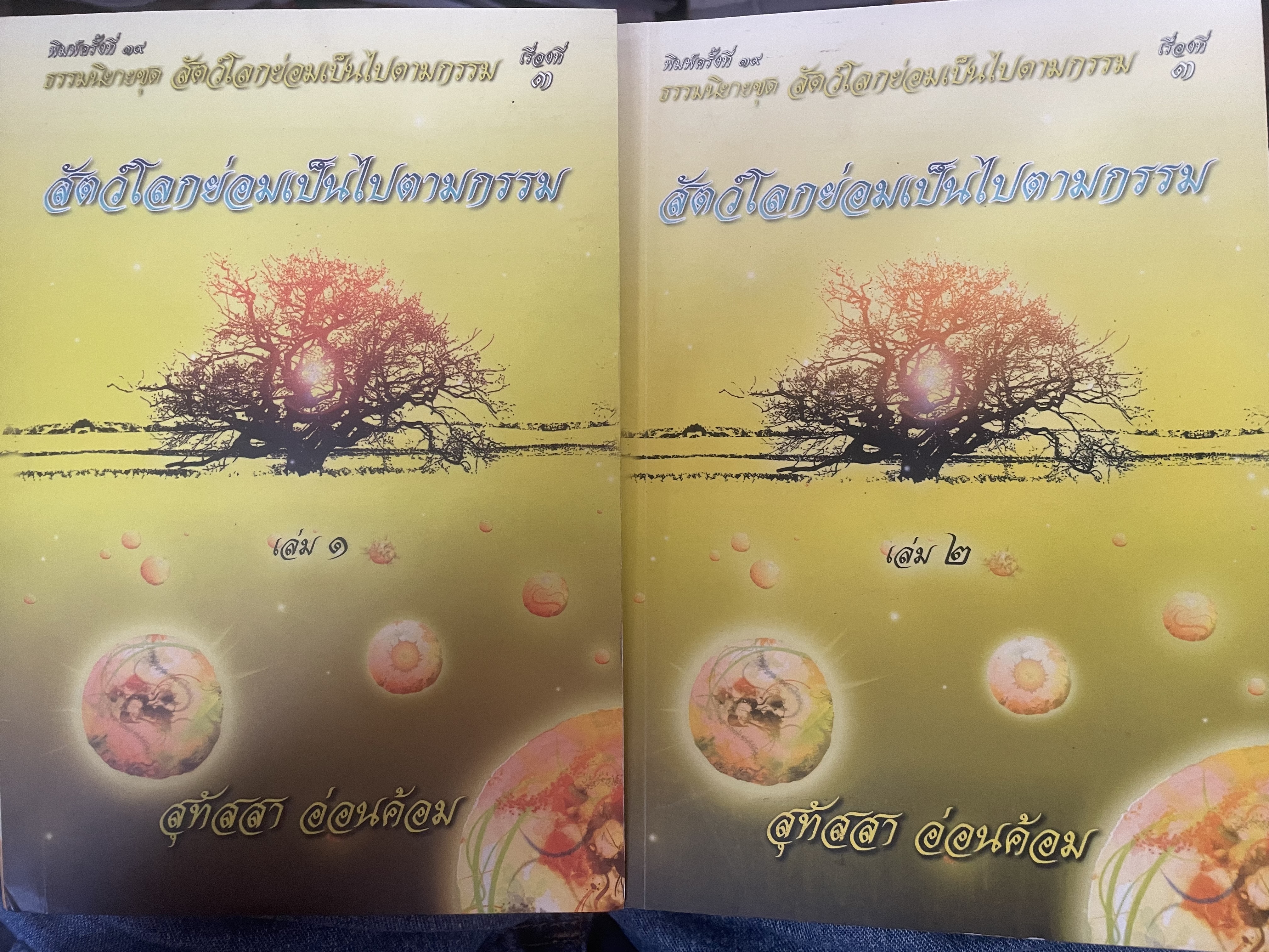 สัตย์โลกย่อมเป็นไปตามกรรม เล่ม 1-2 รวม 2 เล่ม ผู้เขียน สุทัสสา อ่อนค้อม 7 กก.