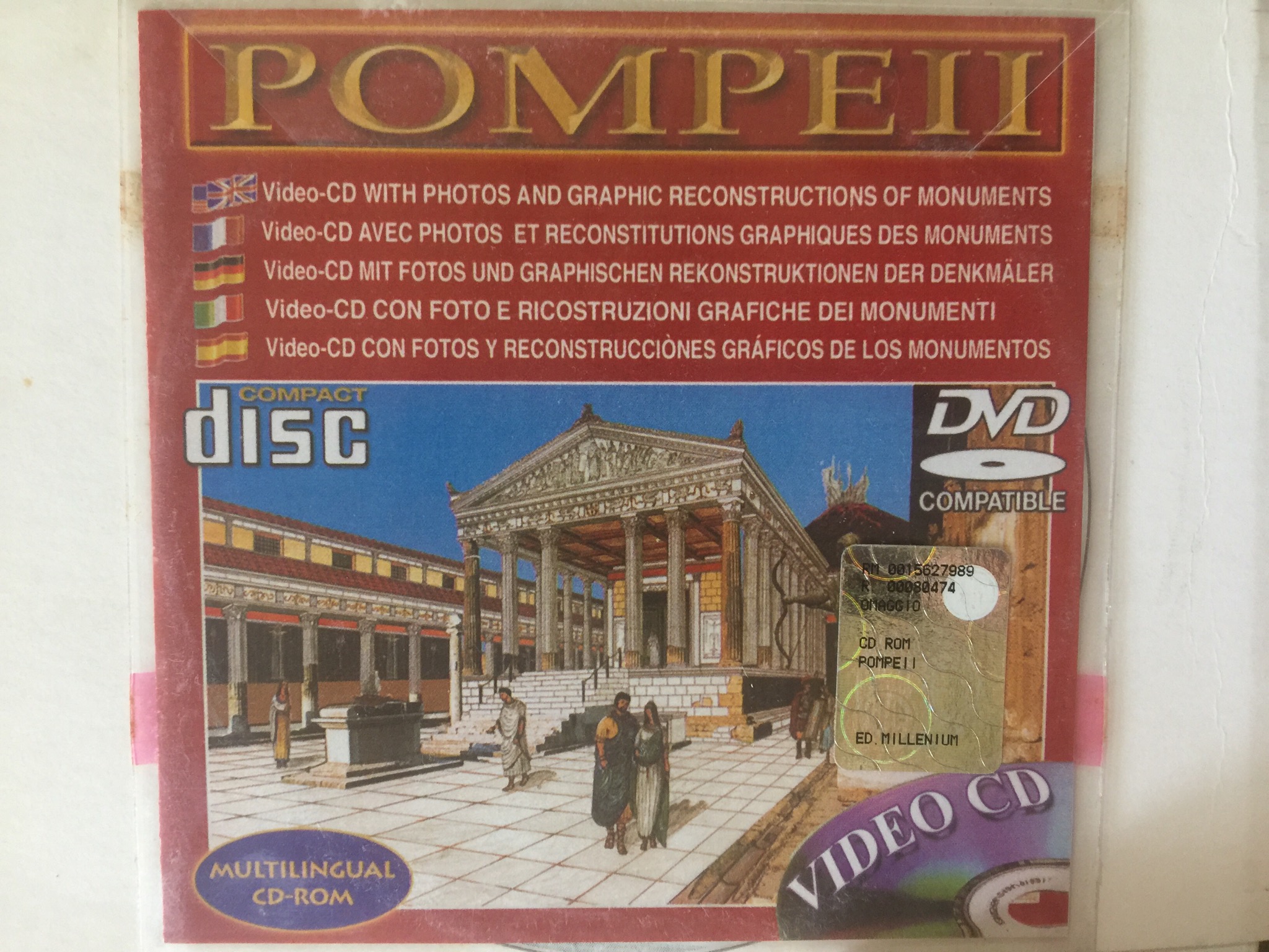 POMPEII. Guide to the excavations. Pompeii. with transparent overlays of archaeological sites แถม DVD จำรวน 1 แผ่น 0 กก.