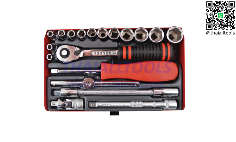 ชุดบ๊อกซ์ MINI MM SOCKET SET 1/4" SQ DR 19-PCE KENNEDY
