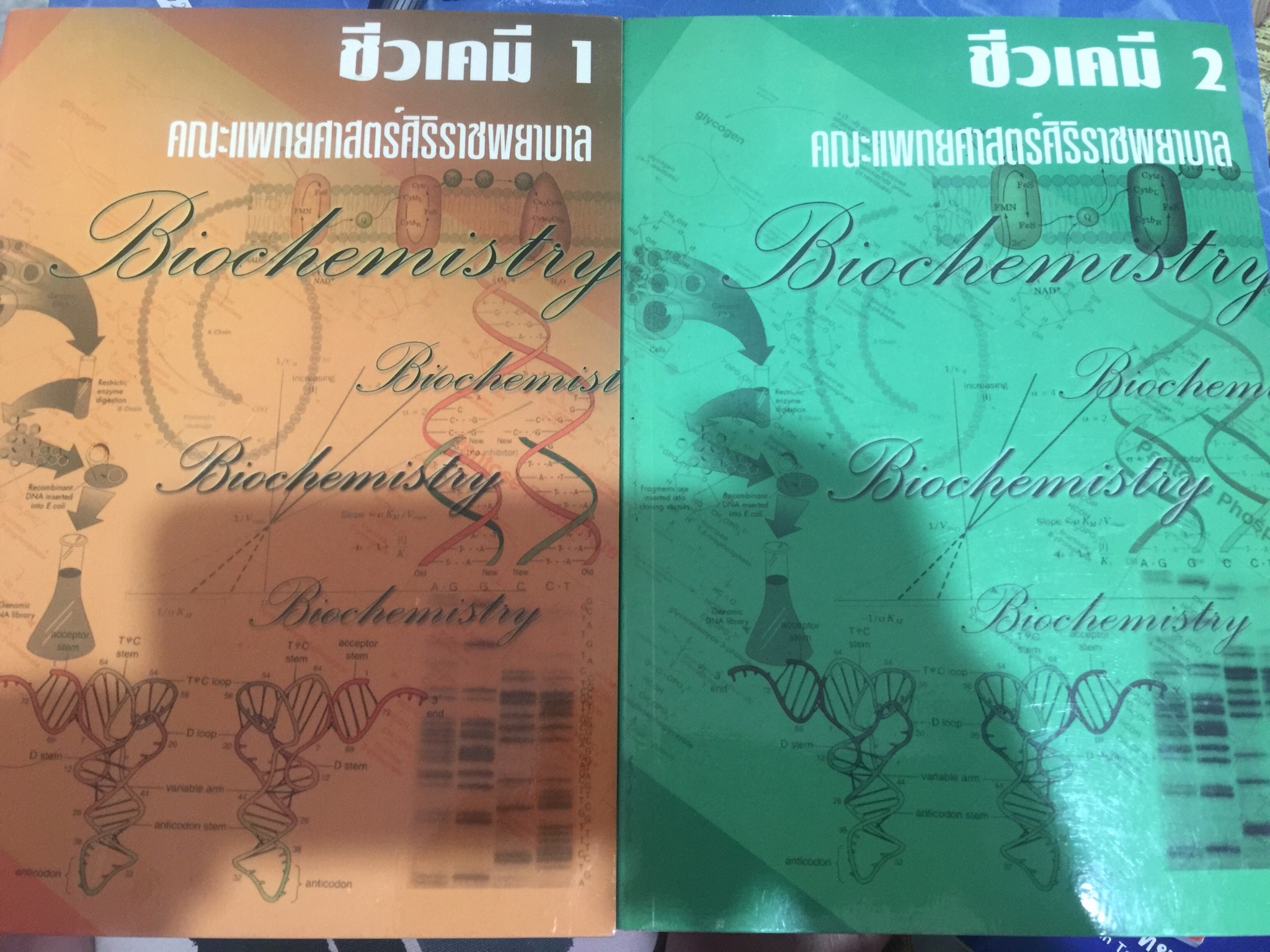 ชีวเคมี. เล่ม 1-2. รวม 2 เล่ม. คณะแพทยศาสตร์ศิริราชพยาบาล. 0 กก.