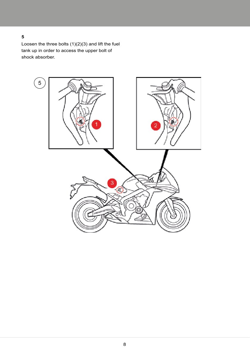 โช๊คหลัง OHLINS Sweden HO428 For Honda CB650F,CBR650F 2014-2016