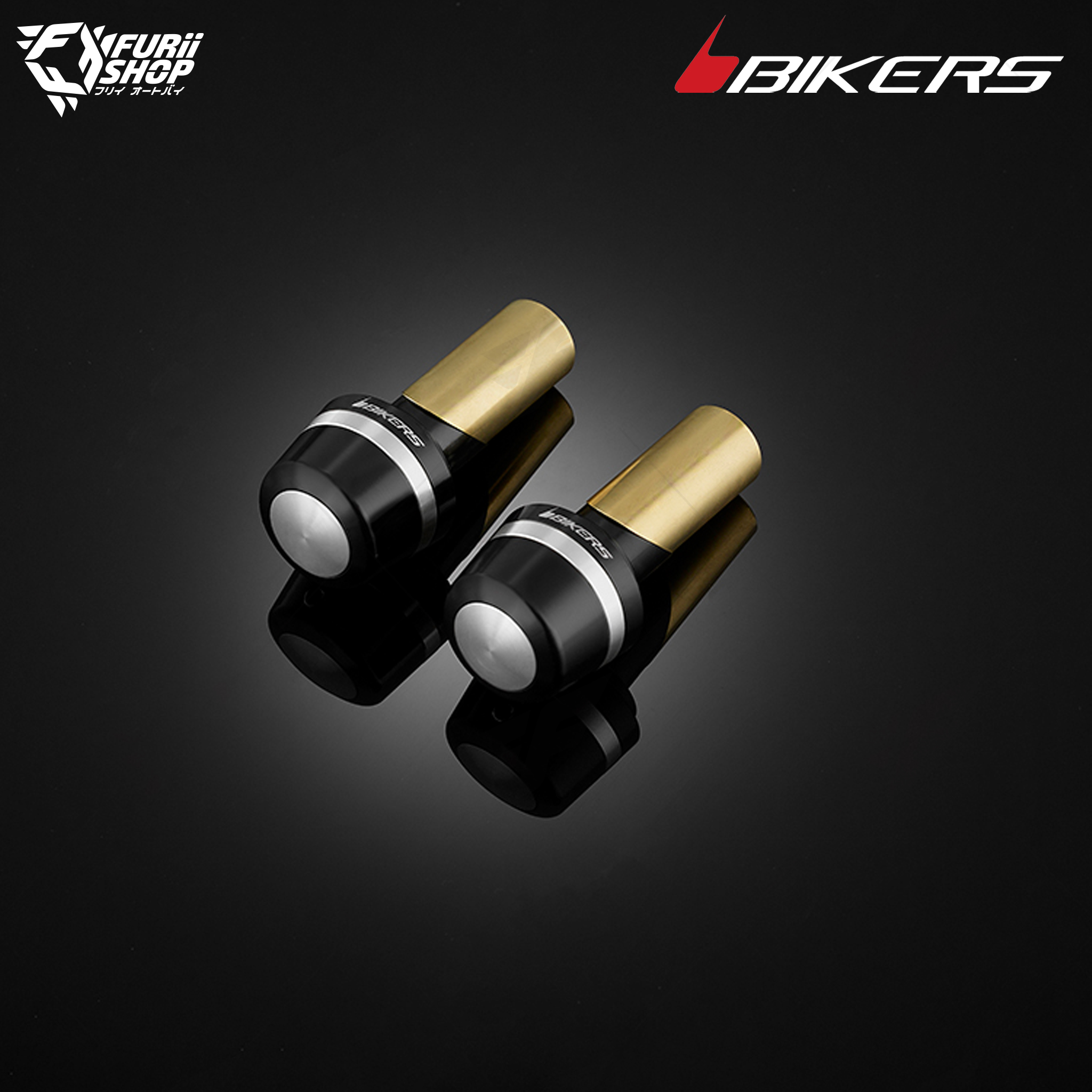 ปลายแฮนด์พร้อมตัวถ่วงน้ำหนัก สำหรับแฮนด์เดิมติดรถ Bikers Handle Bar Caps (used with standard Handle Bar) : for Lambretta X300