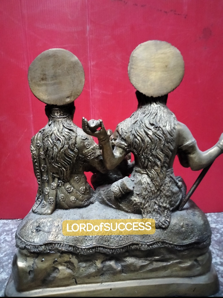 งานทองเหลือง ครอบครัวพระศิวะ สูง 9.5 นิ้ว