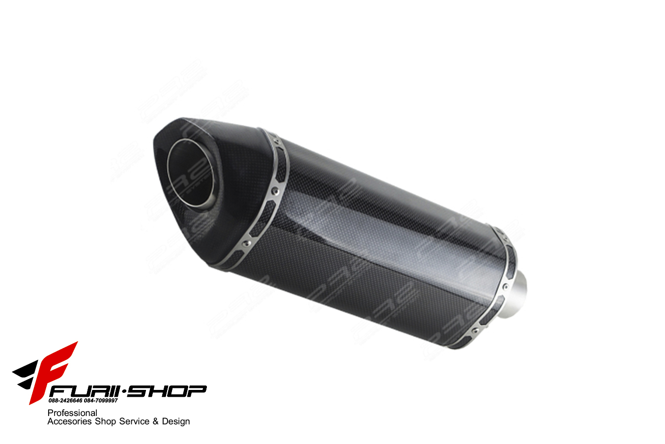 ท่อไอเสียมอเตอร์ไซค์ PR2 AK KEVLAR R6