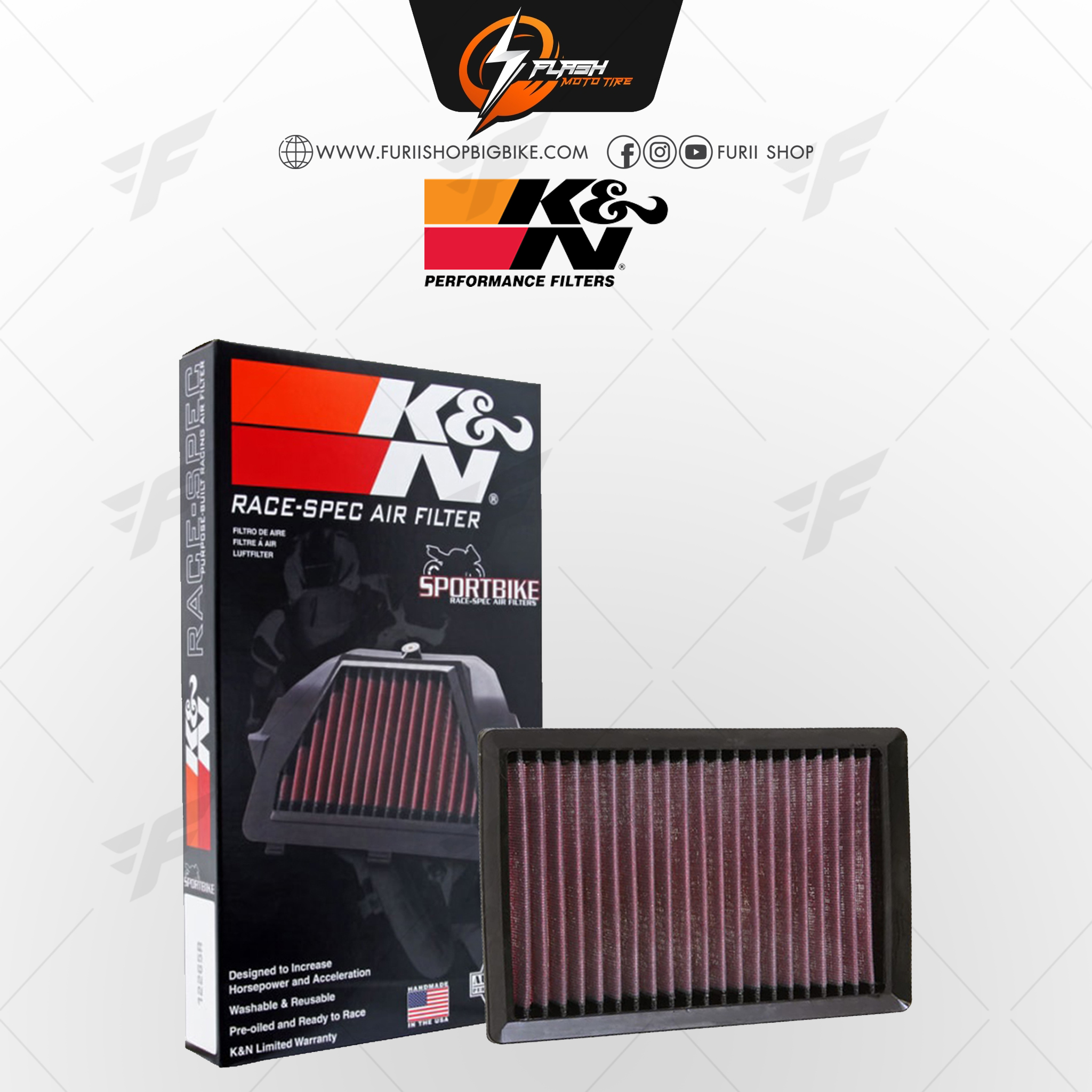 กรองอากาศ K&N สำหรับ BMW