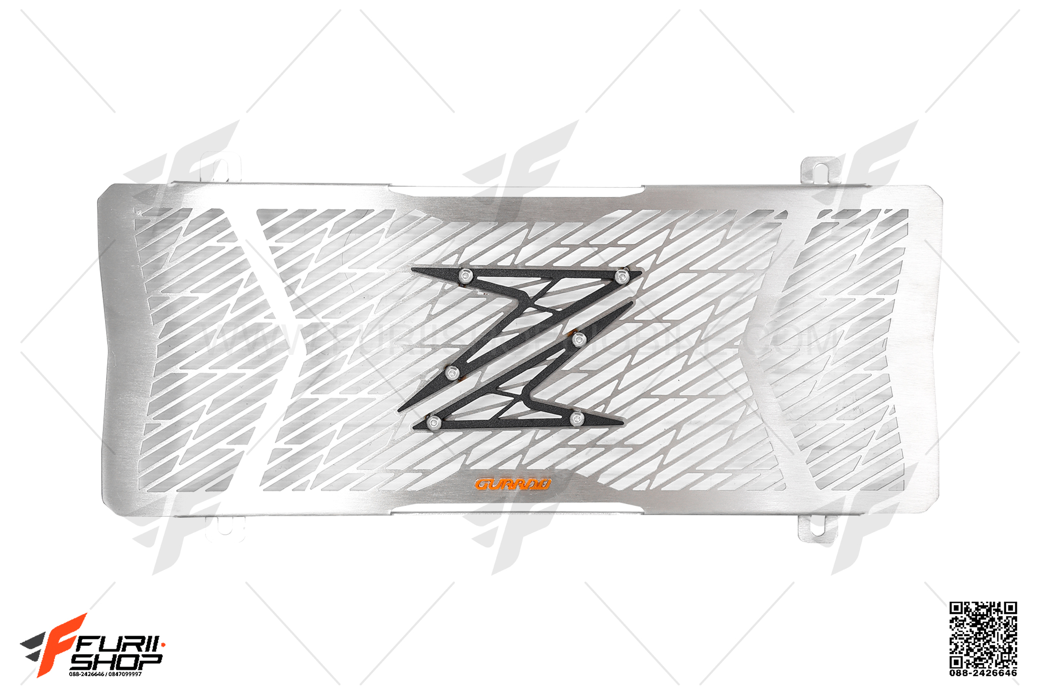 การ์ดหม้อน้ำ GUARDO สีเงิน FOR KAWASAKI Z650