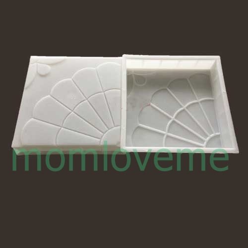 แม่พิมพ์บล็อคคอนกรีต ลายบานชื่น ขนาด 25x25x5 cm 5 ชิ้น