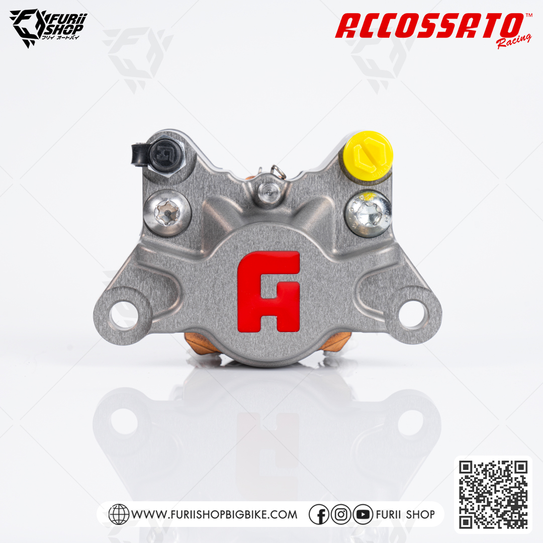 ปั้มล่าง Accossato Front Axial Brake 2P Caliper CNC (PZ015H-ST)