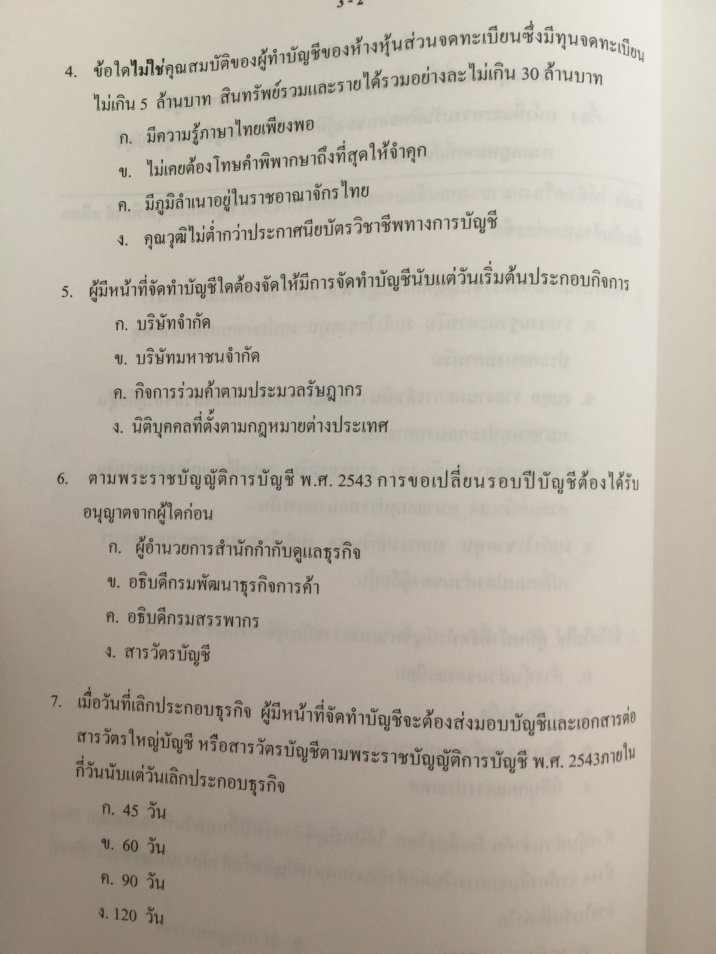 คู่มือสอบ ซีพีเอ (ผู้สอบบัญชีรับอนุญาต). วิชากฎหมายที่เกี่ยวข้องกับการประกอบวิชาชีพสอบบัญชี. โดย นิพันธ์ เห็นโชคชัยชนะ และคณะ 7,500 กรัม
