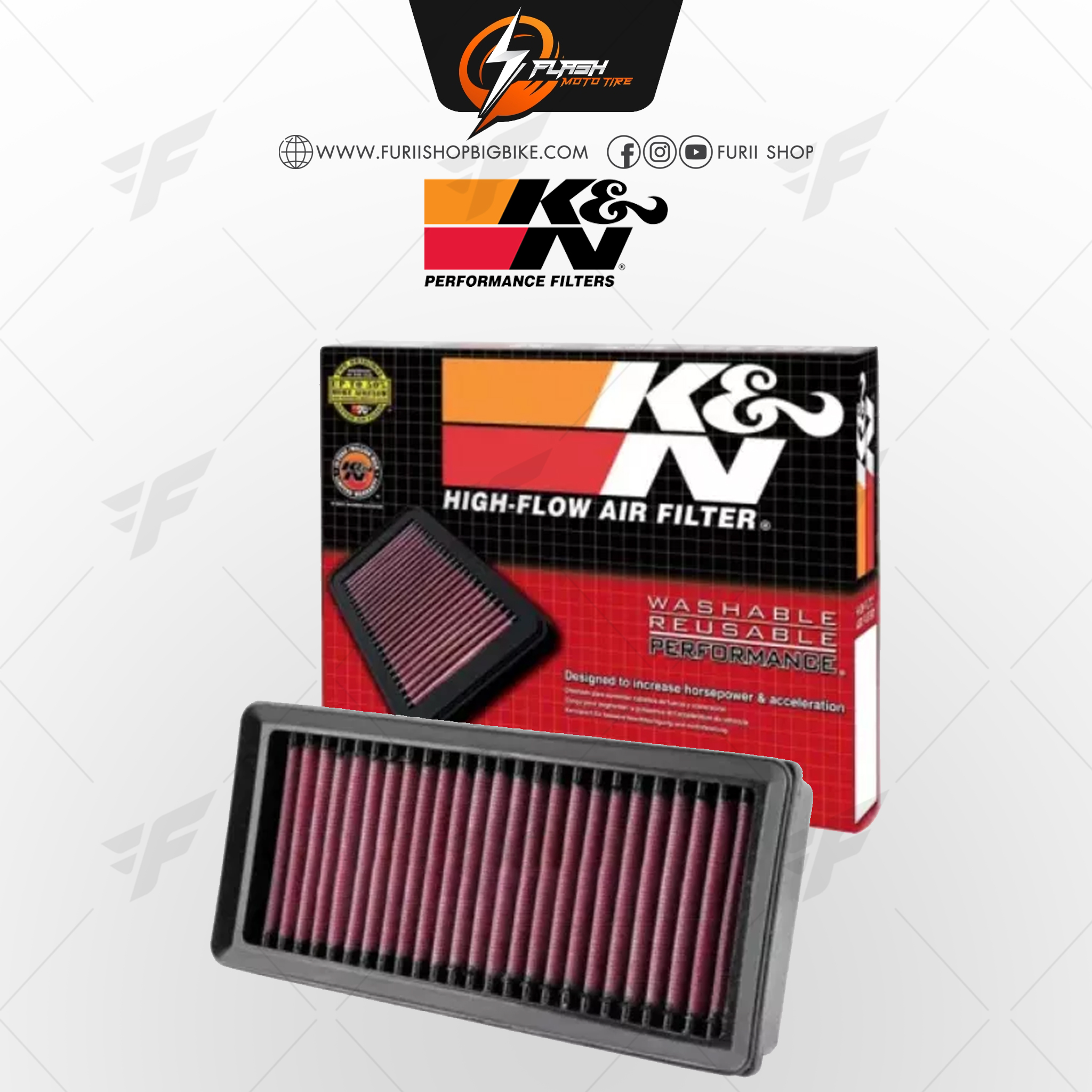 กรองอากาศ K&N สำหรับ BMW