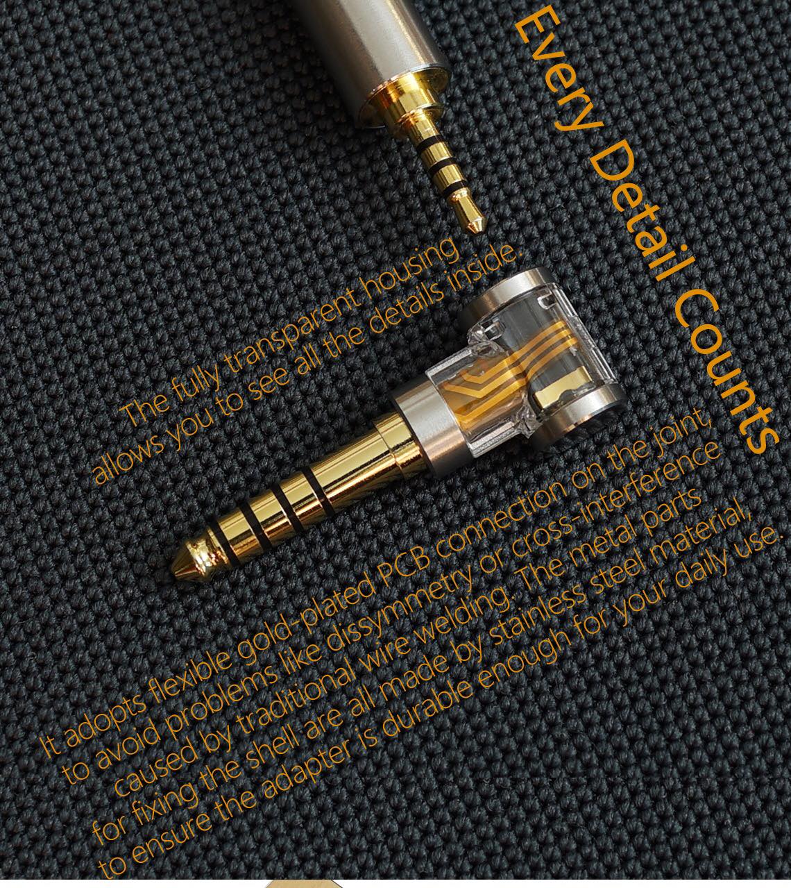 ขาย DD DJ35A แจ็คแปลงหูฟัง 2.5 balanced เป็น 3.5mm มาตรฐาน