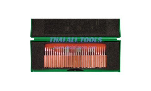 ชุดดอกเจียร์เพชร 30ชิ้น/ชุด แกน 3mm DIAMOND COATED BURR SET3mm SHANK (30PC) YORK