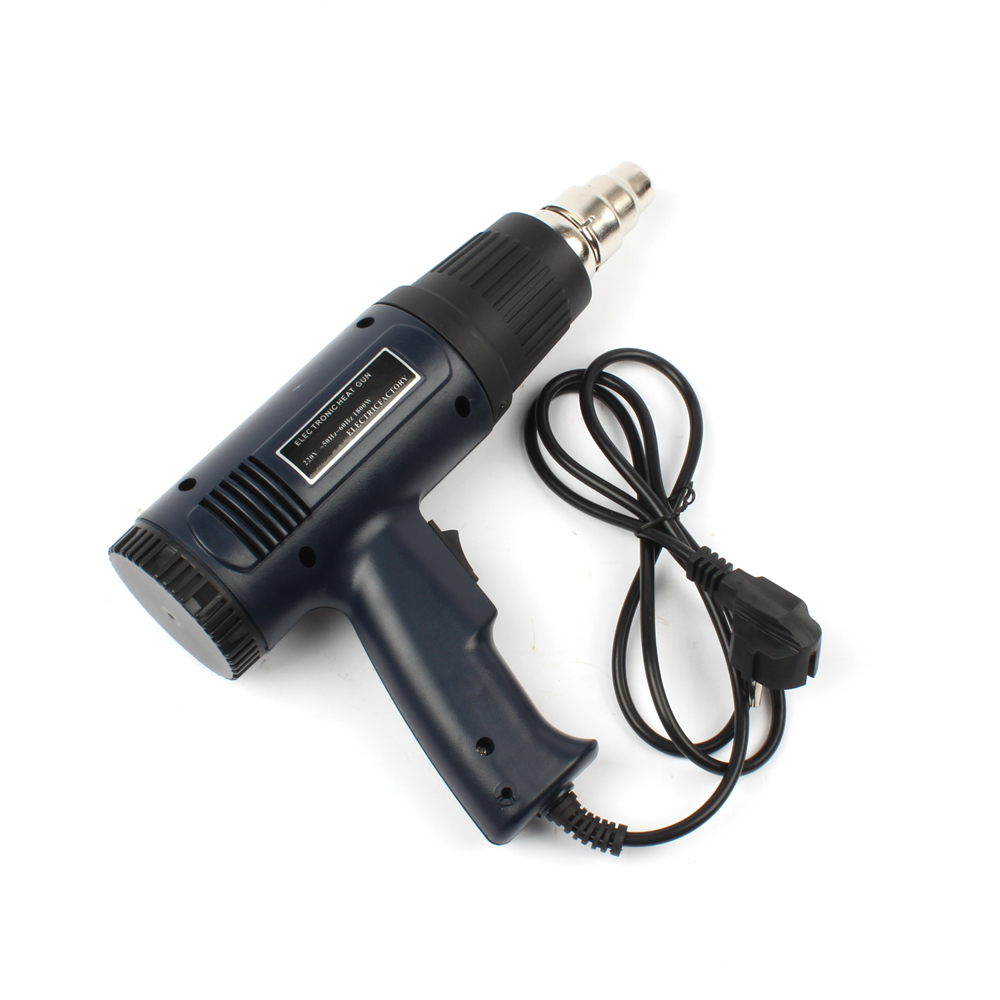 ปีนเป่าลมร้อนเชื่อมท่อและแผ่นพลาสติ-Electric Heat Gun Hot Air Gun 1800W Dual Temperature Metal Nozzle