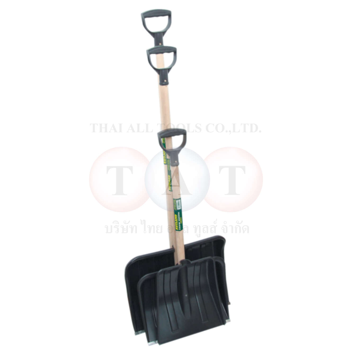 Rutland.395x309x1170mm SNOW SHOVEL WOODEN HANDLE