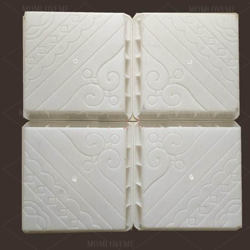 แม่พิมพ์บล็อคคอนกรีต ลายดอกบัวขนาด 25x25x5 cm