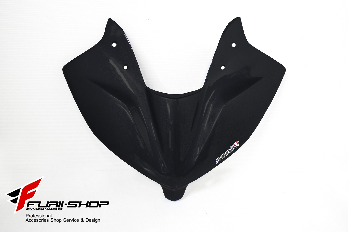 ครอบหน้ากาก STORM Rider(สตรอมไรเดอร์) R15 สีดำ